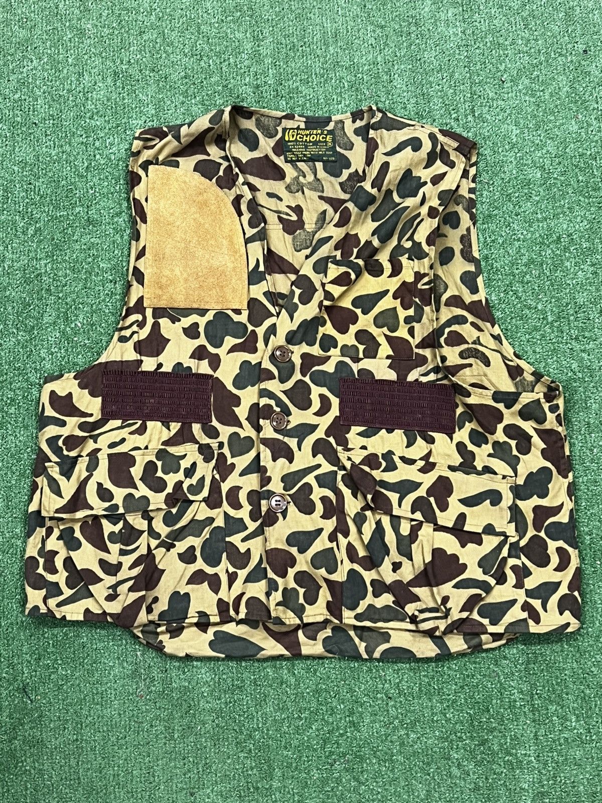 Vintage Vintage 70s Hunters Choice Camo Hunting Vest Size US XL / EU 56 / 4 - 1 Thumbnail