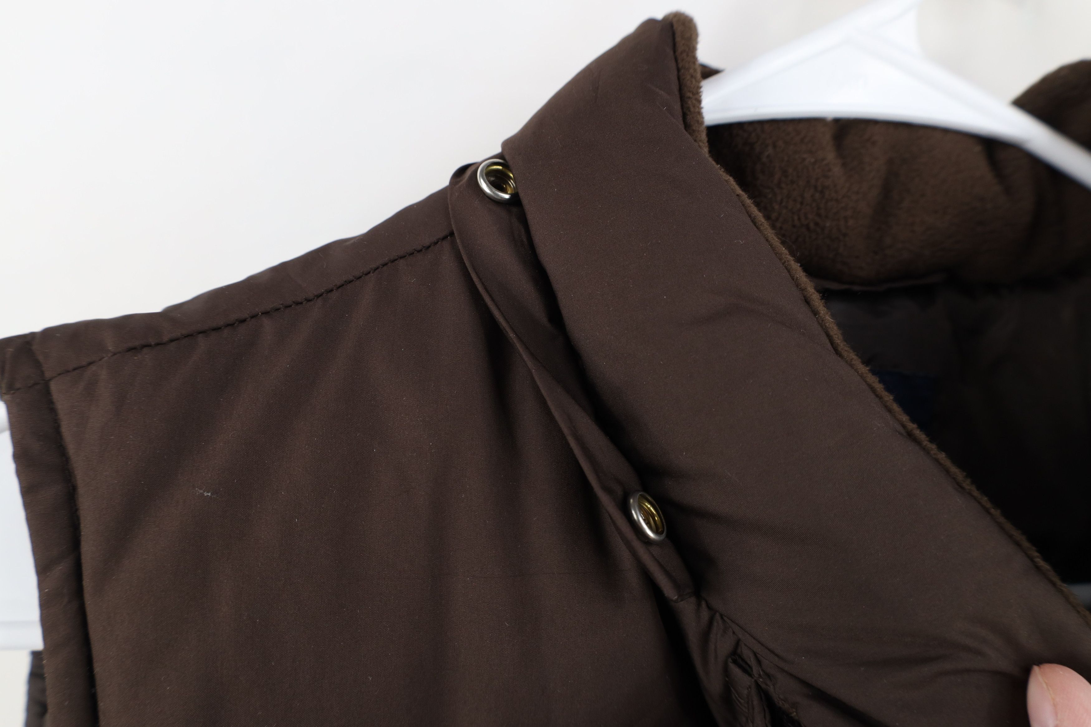 Gap Vintage 90s Y2K Gap Duck Down Puffer Vest Jacket Brown Size S / US 4 / IT 40 - 5 Thumbnail