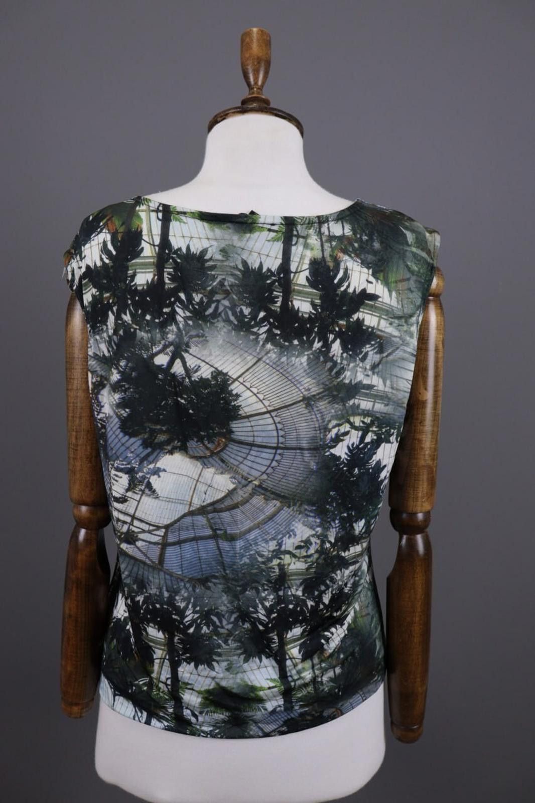 Escada Escada Multicoloer Asymmetrical Over Pint Top Shirt Size L Size M / US 6-8 / IT 42-44 - 9 Thumbnail