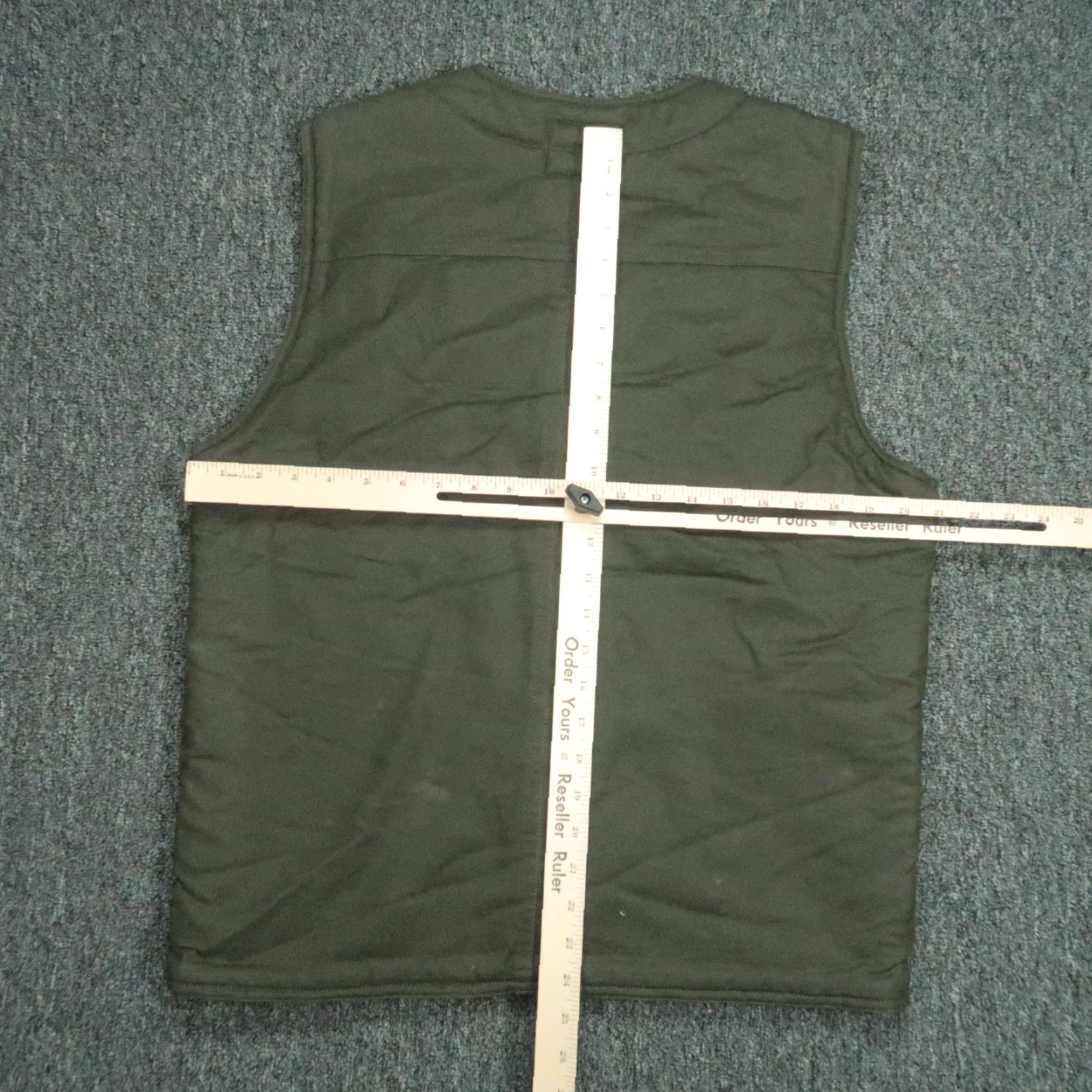 Roark VINTAGE Roark Vest Men M Green Canvas Pocket Lined Sherpa Fleece Waxed Button Pockets Size US M / EU 48-50 / 2 - 5 Thumbnail
