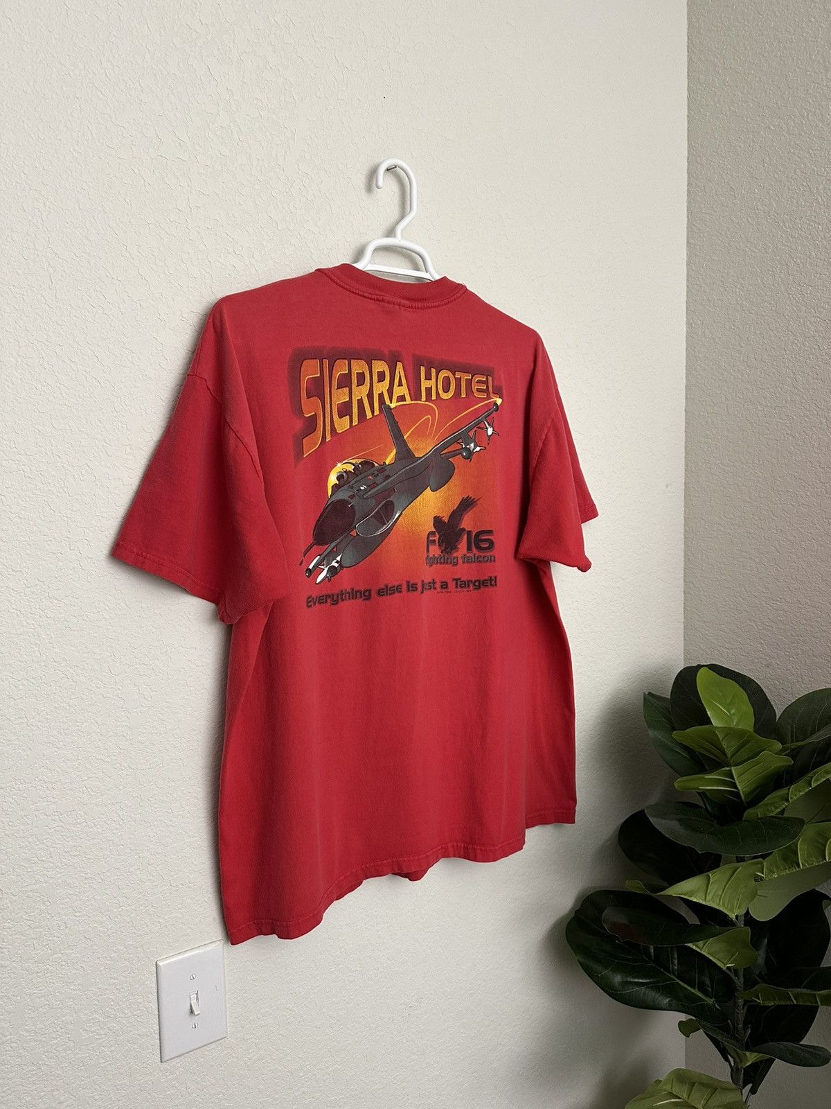 Vintage Vintage Alpha Strike Sierra Hotel Fighting Falcon Pocket Tee Size US XXL / EU 58 / 5 - 1 Thumbnail