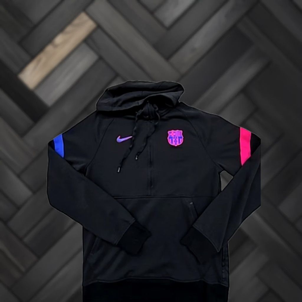 Nike Nike FC Barcelona Dri-FIT Pullover Hoodie Nike Mens Black S Size US S / EU 44-46 / 1 - 1 Thumbnail