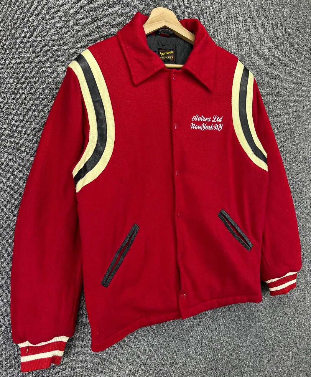 Avirex Vintage Avirex New York Wool Varsity Jacket Size US XL / EU 56 / 4 - 2 Thumbnail