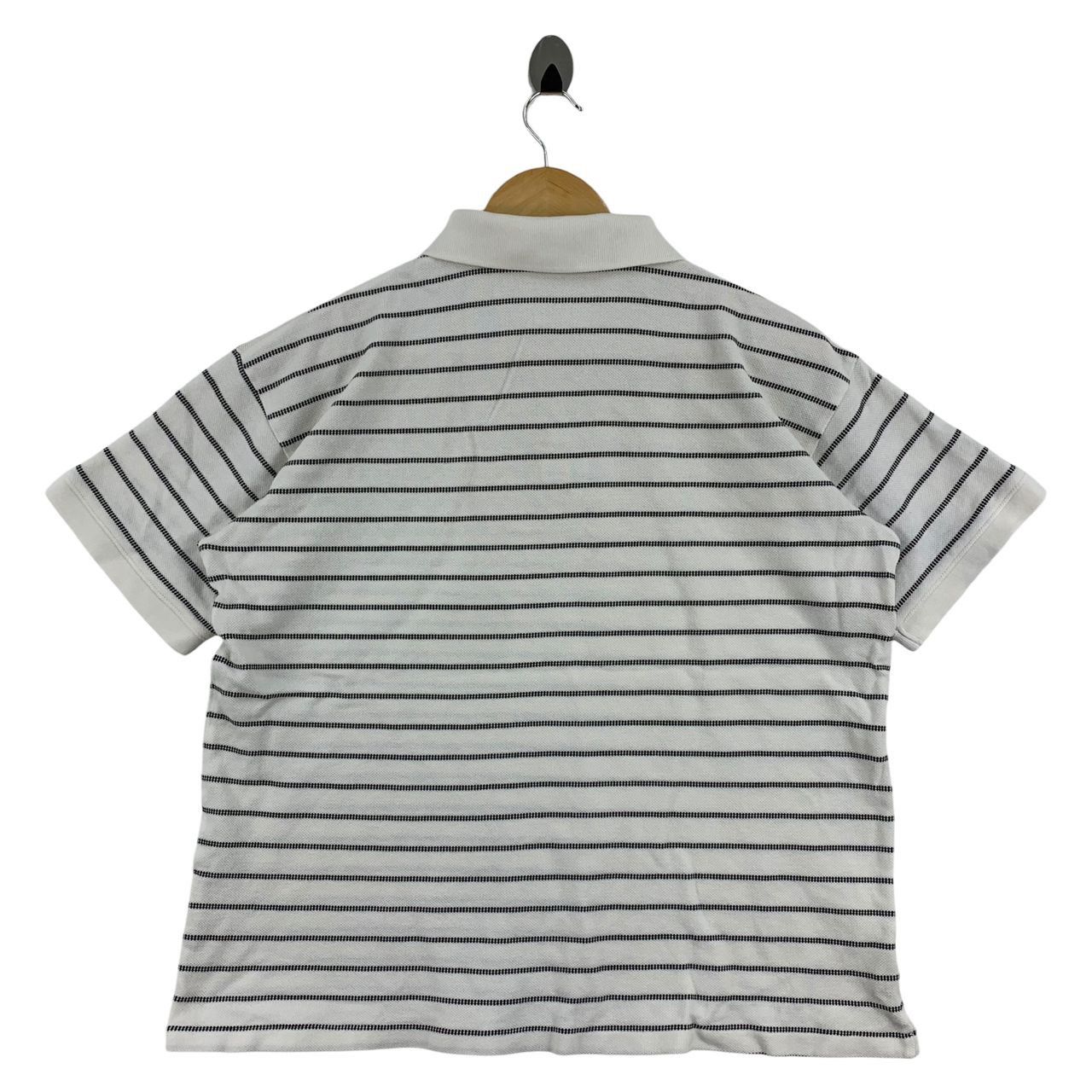 Designer × Issey Miyake × Japanese Brand IM PRODUCT By ISSEY MIYAKE Stripe Polo Tees Size US L / EU 52-54 / 3 - 4 Thumbnail
