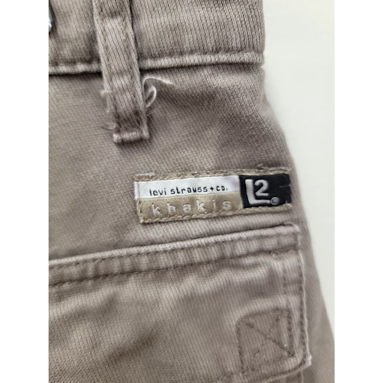Levi's VINTAGE Levis Khakis Shorts Mens 32 Cargo Workwear Skater Casual Flat Front Brown Cotton Canvas Pockets 90s Mens Size US 32 / EU 48 - 3 Thumbnail