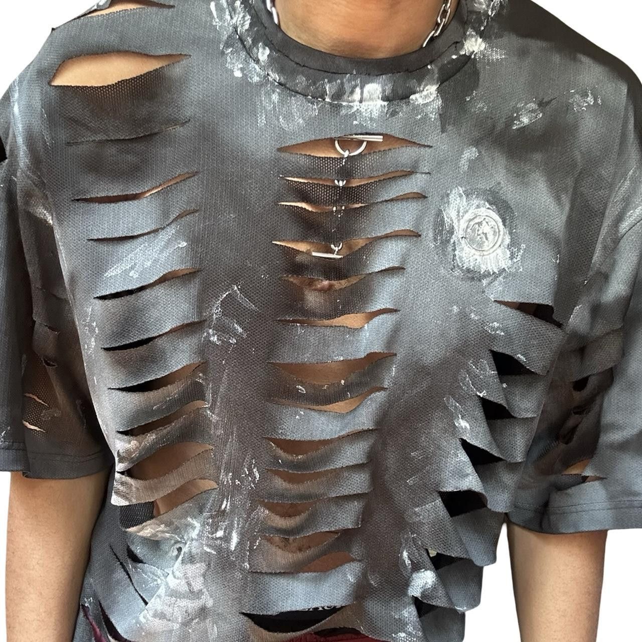 Vintage ASTROBOI* X Andone Black Slashed Baggy Graphic T-Shirt _ XXL Size US XXL / EU 58 / 5 - 8 Thumbnail