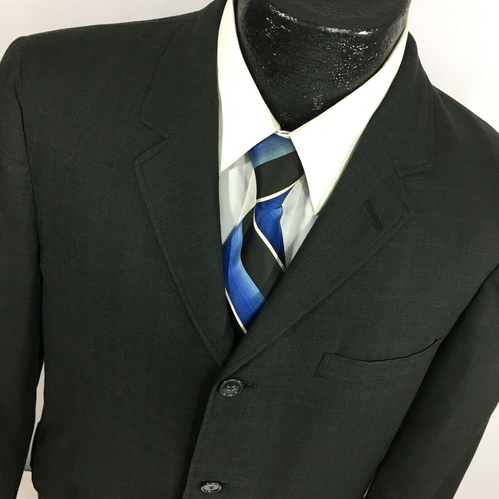 Other Vtg PN Hirsch Black ROCKABILLY Sport Coat 3 BTN Jacket Size 40R - 1 Thumbnail