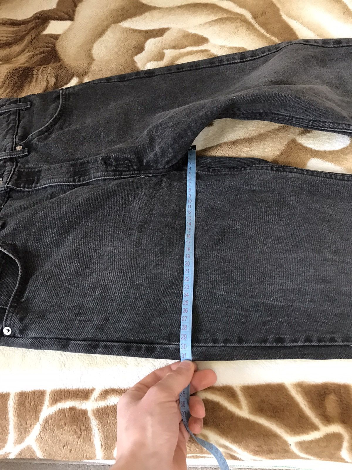 Levi's × Levi's Vintage Clothing × Vintage 🔥 90s LEVIS 505 Black 34x30 Denim Pants Jeans Regular Fit Size US 34 / EU 50 - 15 Thumbnail