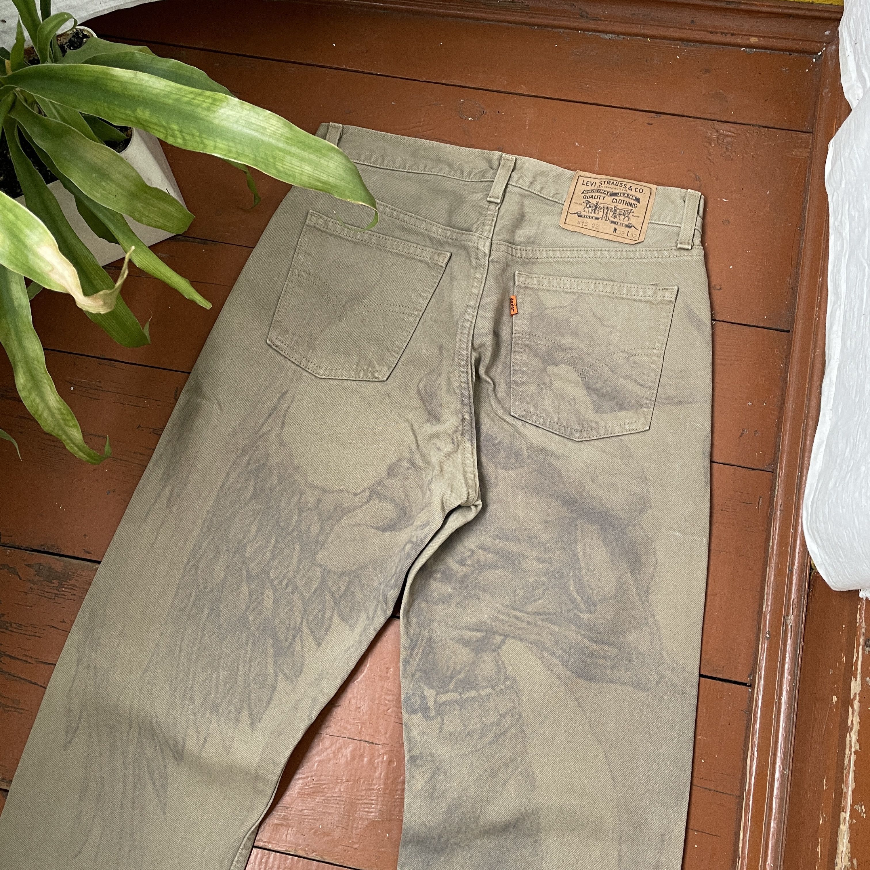 Levi's Levi's custom pants devil and angels opium y2k faded rare Size US 32 / EU 48 - 8 Thumbnail
