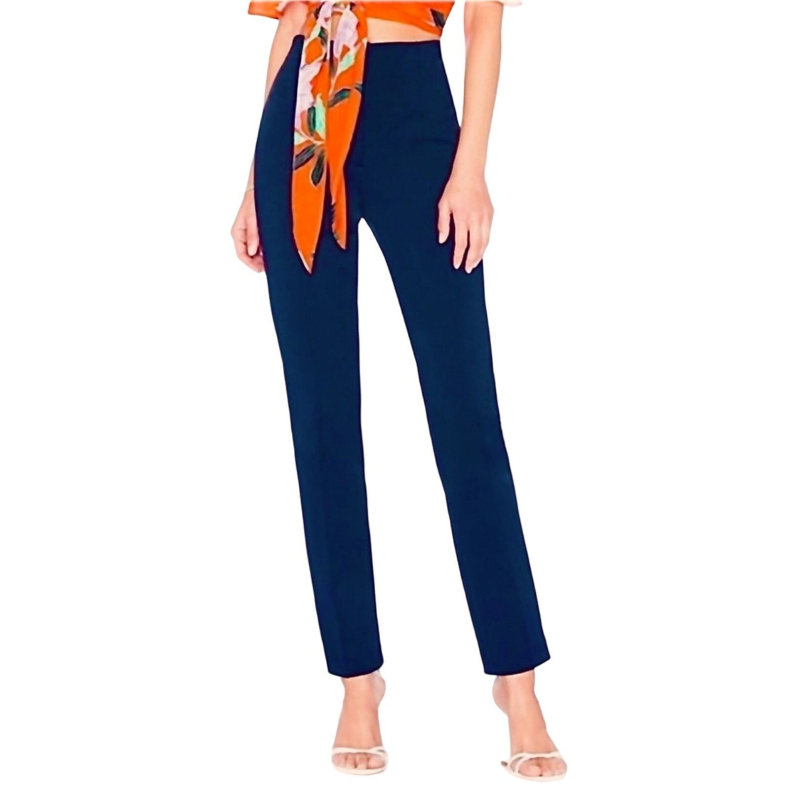 Diane von Furstenberg Diane Von Furstenberg Dark Blue Pants | Size 0 Size 25" / US 0 / IT 36 - 6 Thumbnail