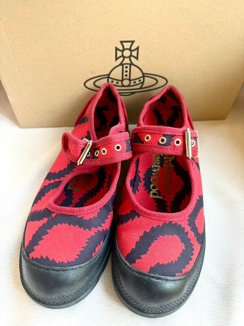 Vivienne Westwood Vivienne Westwood Black and red pirate Mary Jane flats Size US 7.5 / IT 37.5 - 2 Thumbnail