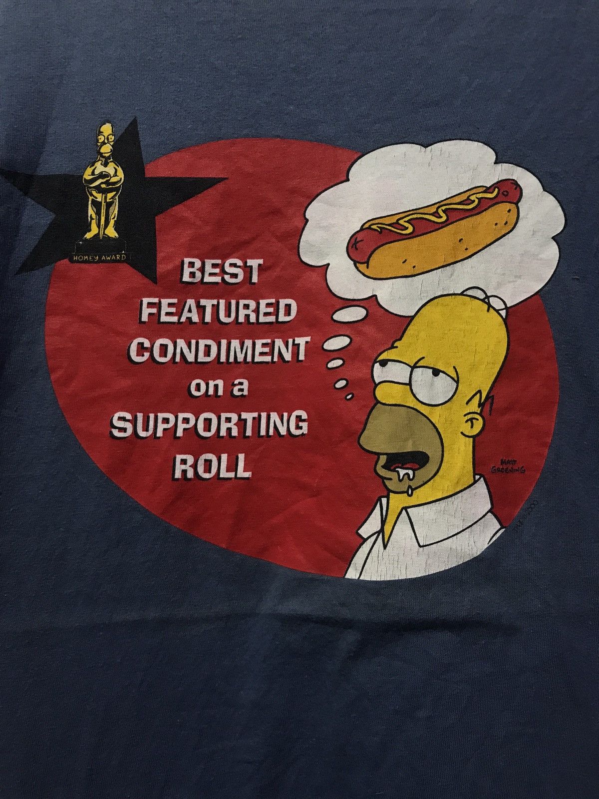 Japanese Brand × The Simpsons × Vintage Vintage The Simpson Homey Award T-Shirt 2000 Matt Groening Size US XL / EU 56 / 4 - 1 Thumbnail
