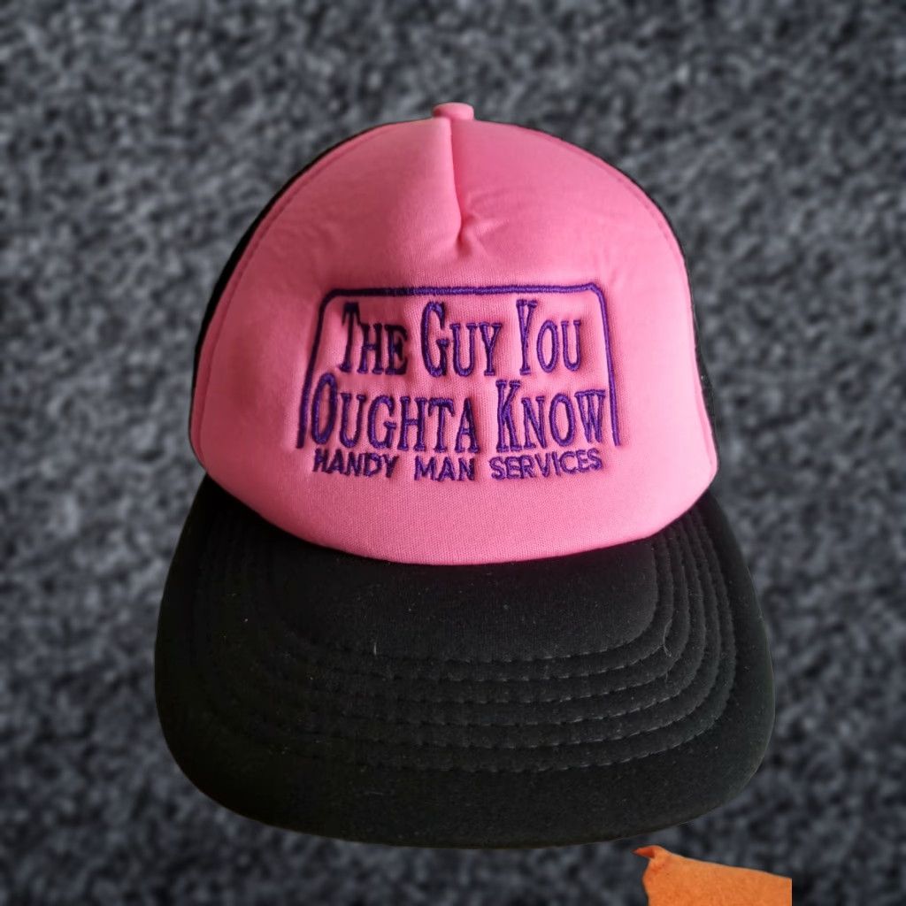 Vintage The Guy You Outta Know Trucker Hat Dad Cap Handy Man Services Size ONE SIZE - 1 Thumbnail