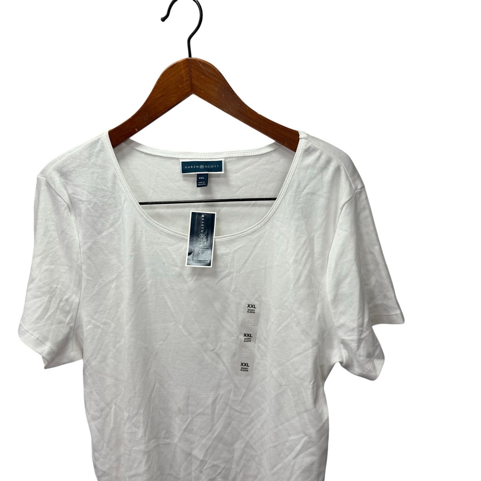 Macys Macy's Karen Scott Blouse Top sz XXL Cotton NEW # G721 Size XXL / US 16-18 / IT 52-54 - 5 Thumbnail