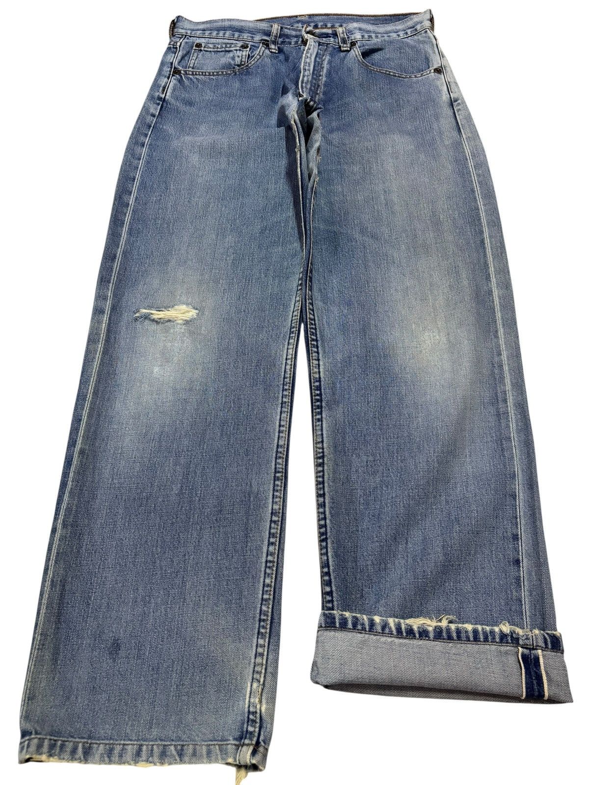 Levi's Vtg 90s Levis 503 Japan Selvedge Distressed Jeans Size US 30 / EU 46 - 1 Thumbnail