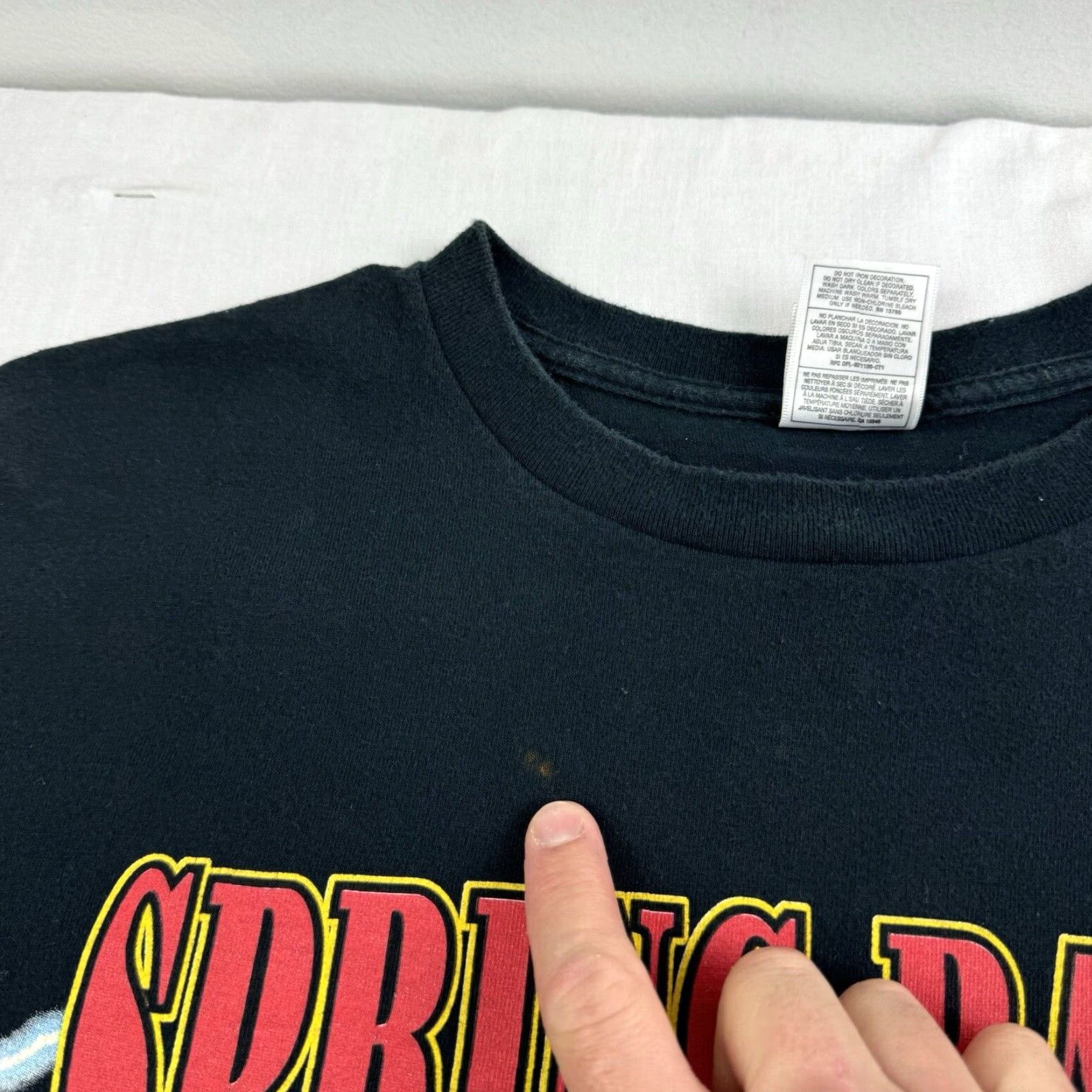 Fruit Of The Loom VINTAGE Biker Rally T Shirt Adult XL Black Myrtle Beach Eagle Lightning 1999 USA Shirt Mens XL Black USA Biker 90s Size US XL / EU 56 / 4 - 3 Thumbnail