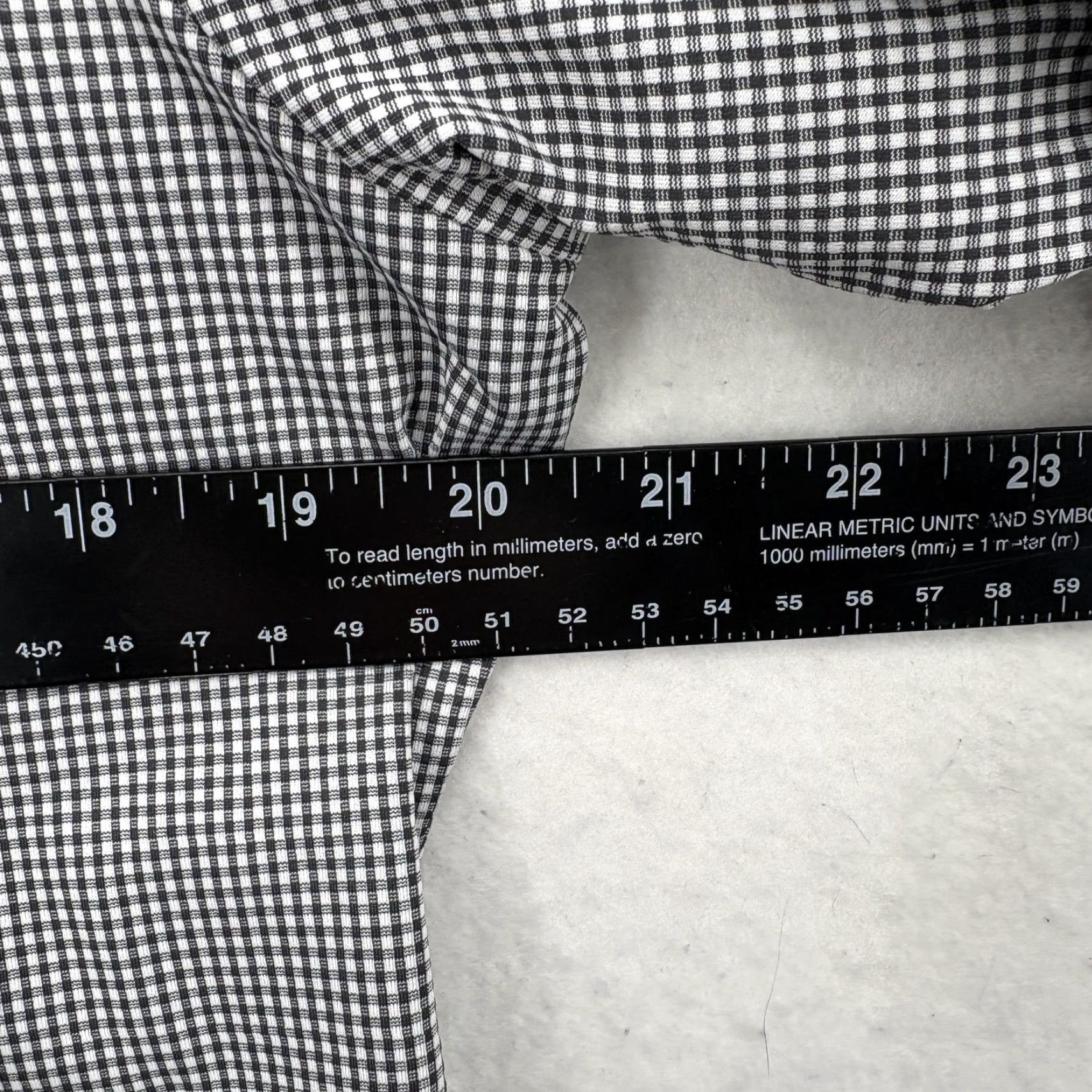Mizzen+Main Mizzen+Main Spinnaker Shirt Mens Small Black Gingham Trim Fit Dress Stretch Shirt Mens Slim Pattern Gingham 90s Style (Note: Not applicable) Size 36R - 7 Thumbnail