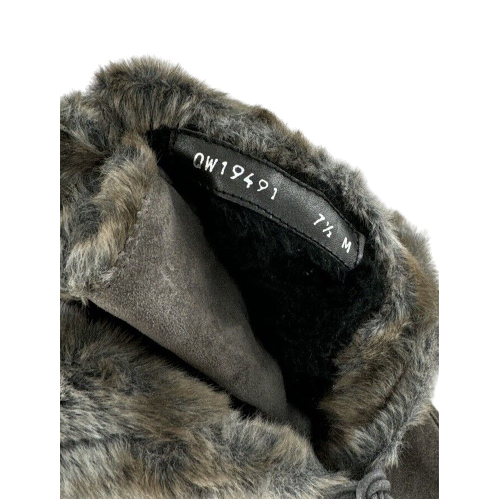 Stuart Weitzman Stuart Weitzman Designer Gray Suede Faux Fur Boots 7.5 Moto Size US 7.5 / IT 37.5 - 10 Thumbnail