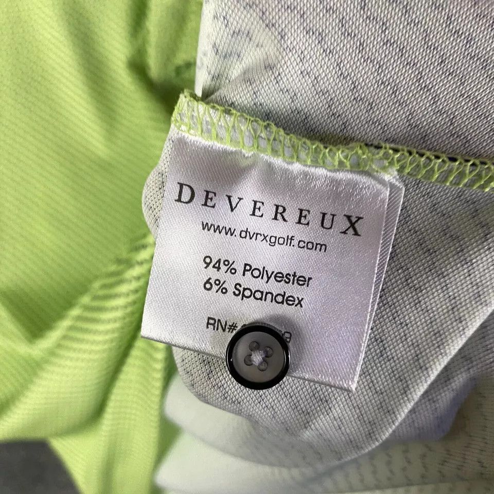 Other Devereux Golf Polo Shirt Men's Large Green Polyester Blend Size US L / EU 52-54 / 3 - 6 Thumbnail
