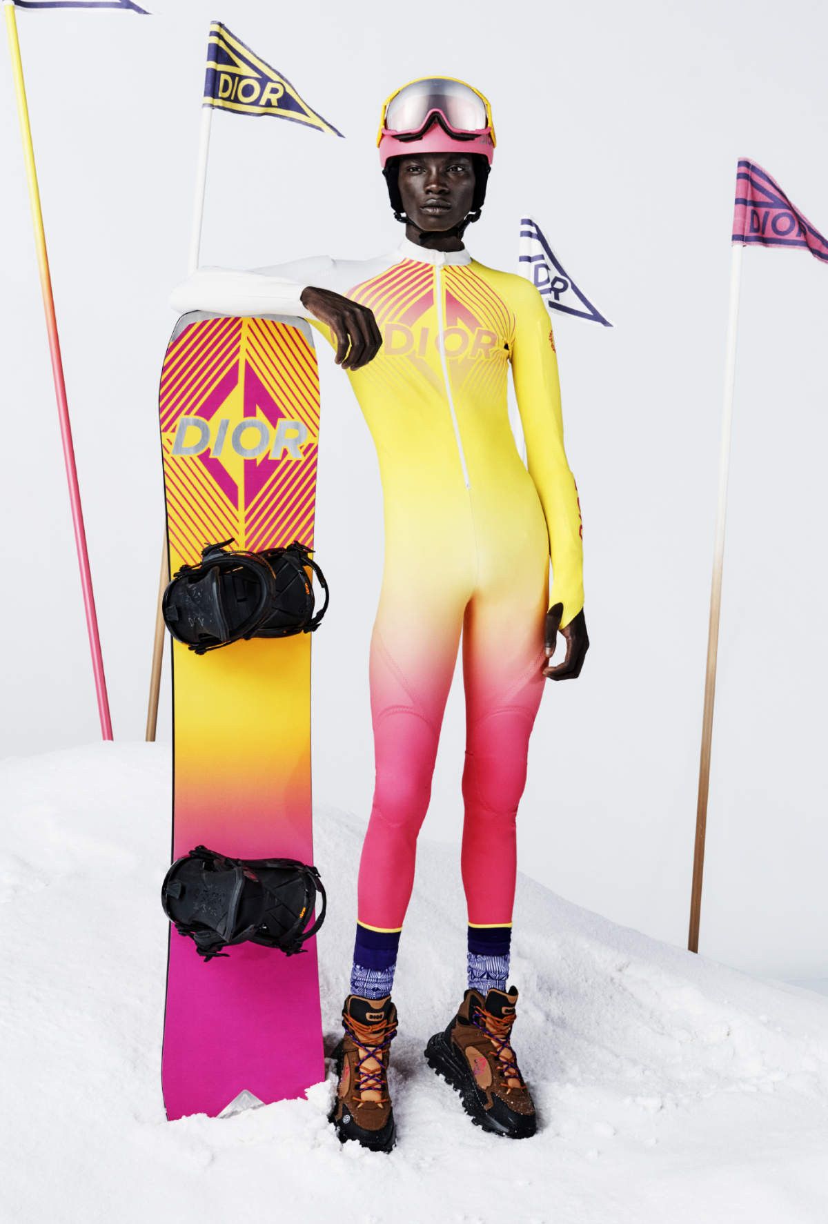 Dior DIOR Ski Goggles Zonula POC Glasses Mask Logo Yellow Pink Size ONE SIZE - 4 Thumbnail