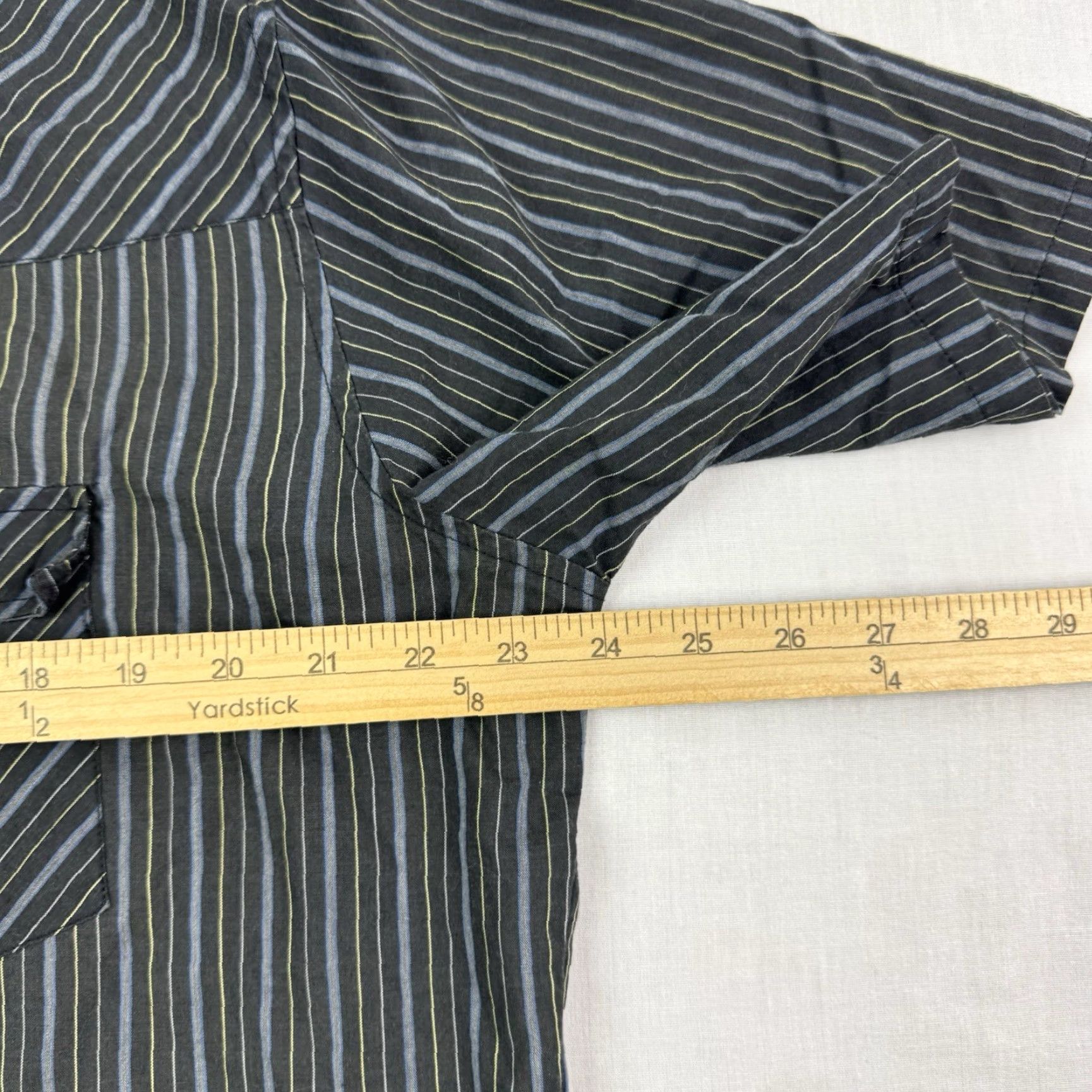 Vintage Vintage Youngbloods Western Pearl Snap Shirt Men Large Black Striped 90s Cowboy Casual Workwear Size US L / EU 52-54 / 3 - 7 Thumbnail
