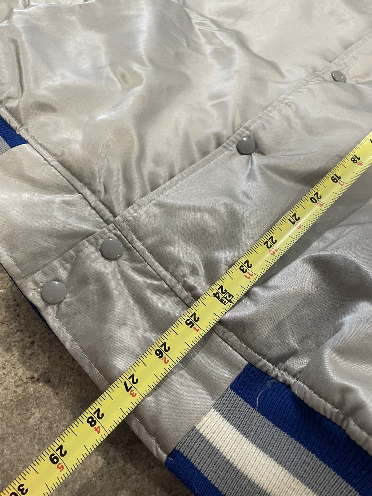 Starter Rare Vintage 80s Detroit Lions Stater Satin Jacket Size US XXL / EU 58 / 5 - 9 Thumbnail