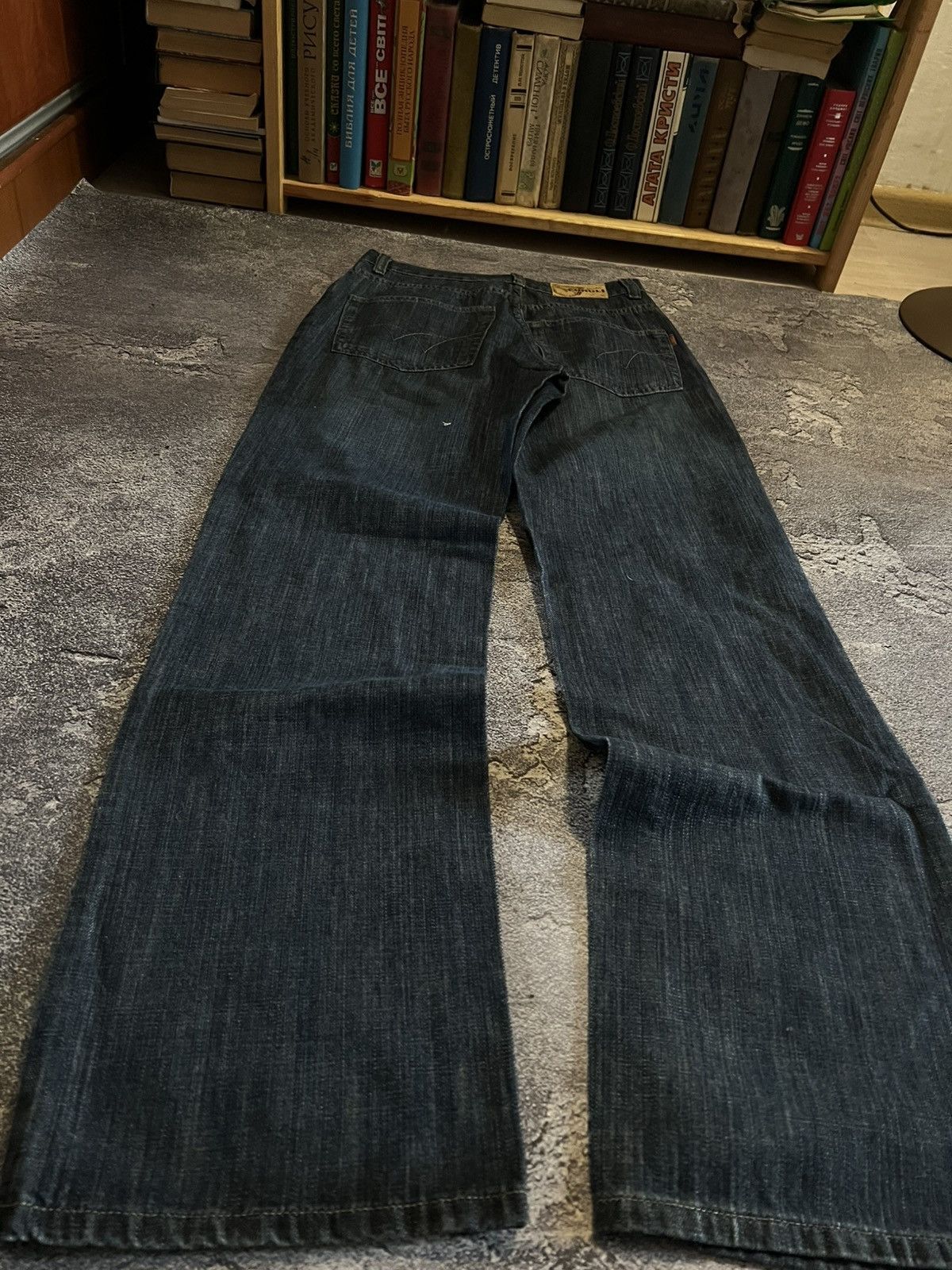 Vintage RARE Vintage Balenciaga Style Baggy Y2K Jean - Archive Avan Size US 31 - 5 Thumbnail