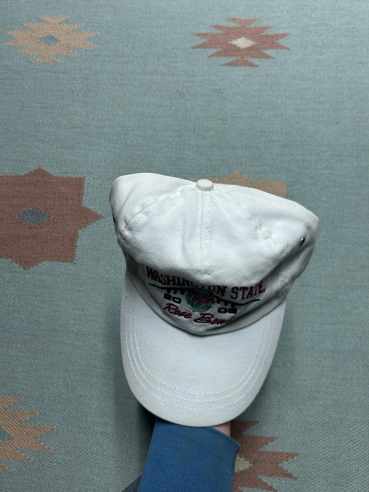 Vintage Vtg strapback hat Washington state cougars rose bowl 2003 Size ONE SIZE - 3 Thumbnail