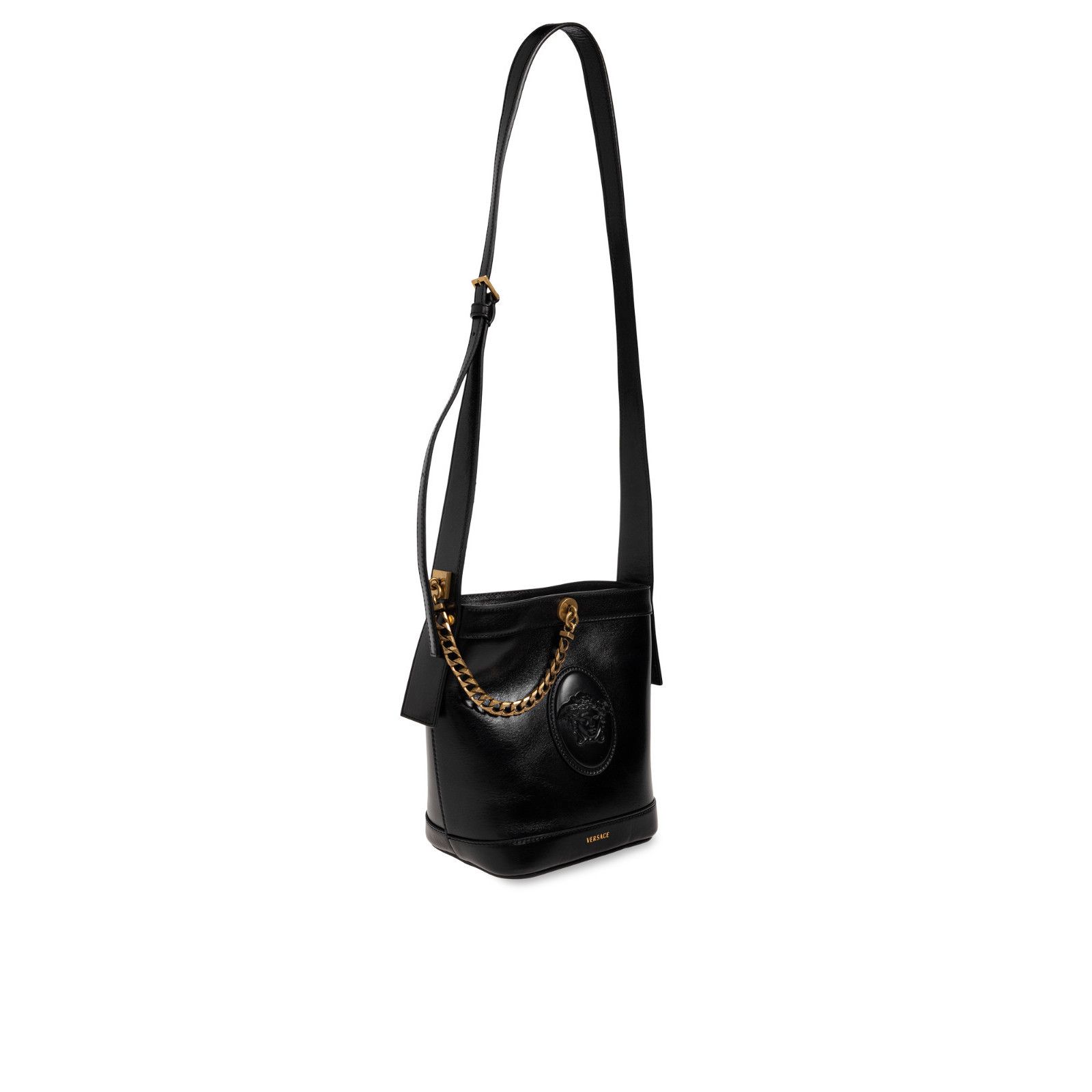 Versace VERSACE Black Leather Bucket Bag New & Authentic Size ONE SIZE - 3 Thumbnail
