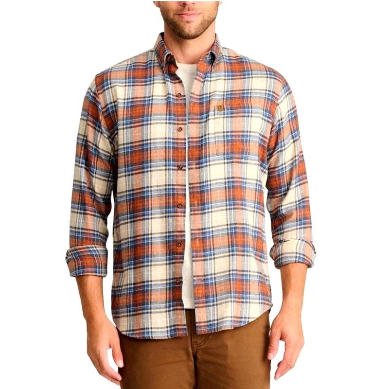 Izod Izod 2XLT Brown Plaid Long Sleeve Button-Up Shirt Size US XXL / EU 58 / 5 - 1 Thumbnail