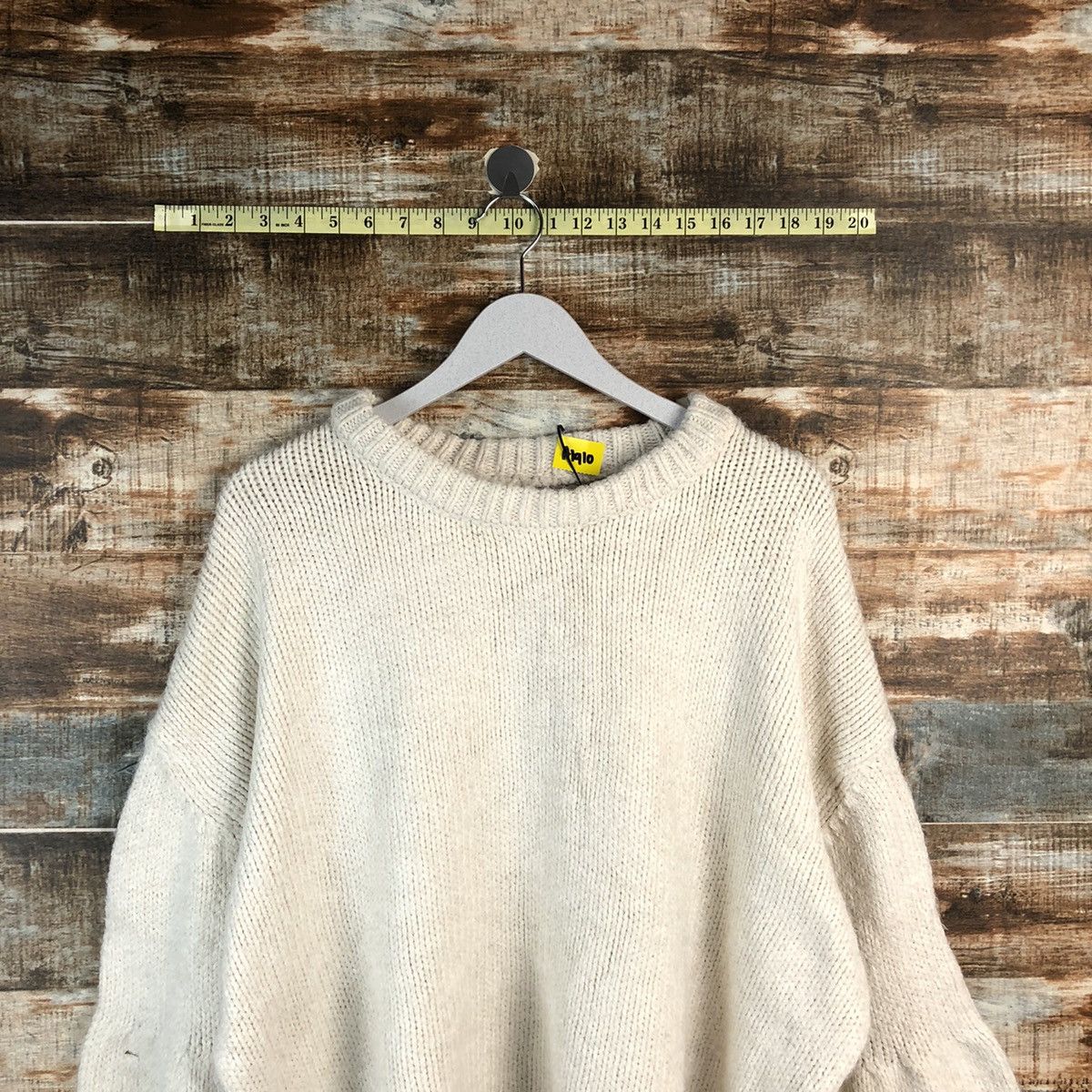 Vintage Japanese Brand vintage baggie White Knitwear #A1910 Size L / US 10 / IT 46 - 2 Thumbnail