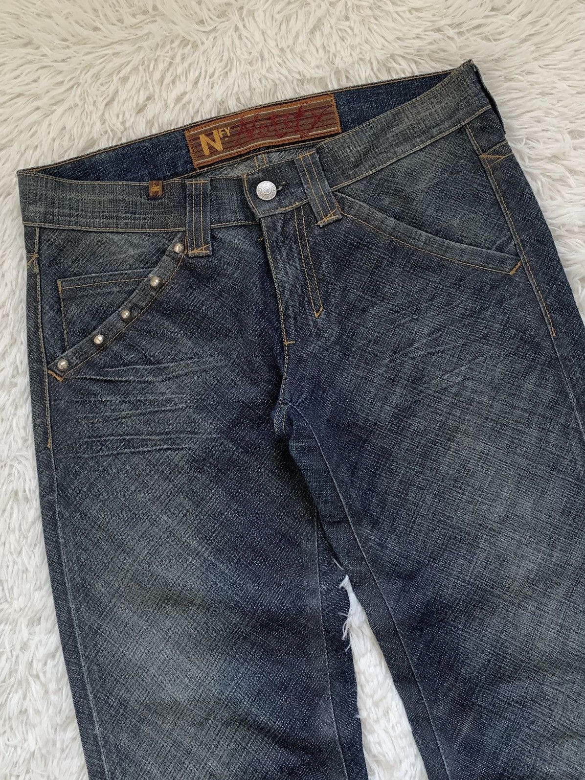 Notify Rare Notify Punk Studded Flared Jeans Size US 32 / EU 48 - 5 Thumbnail