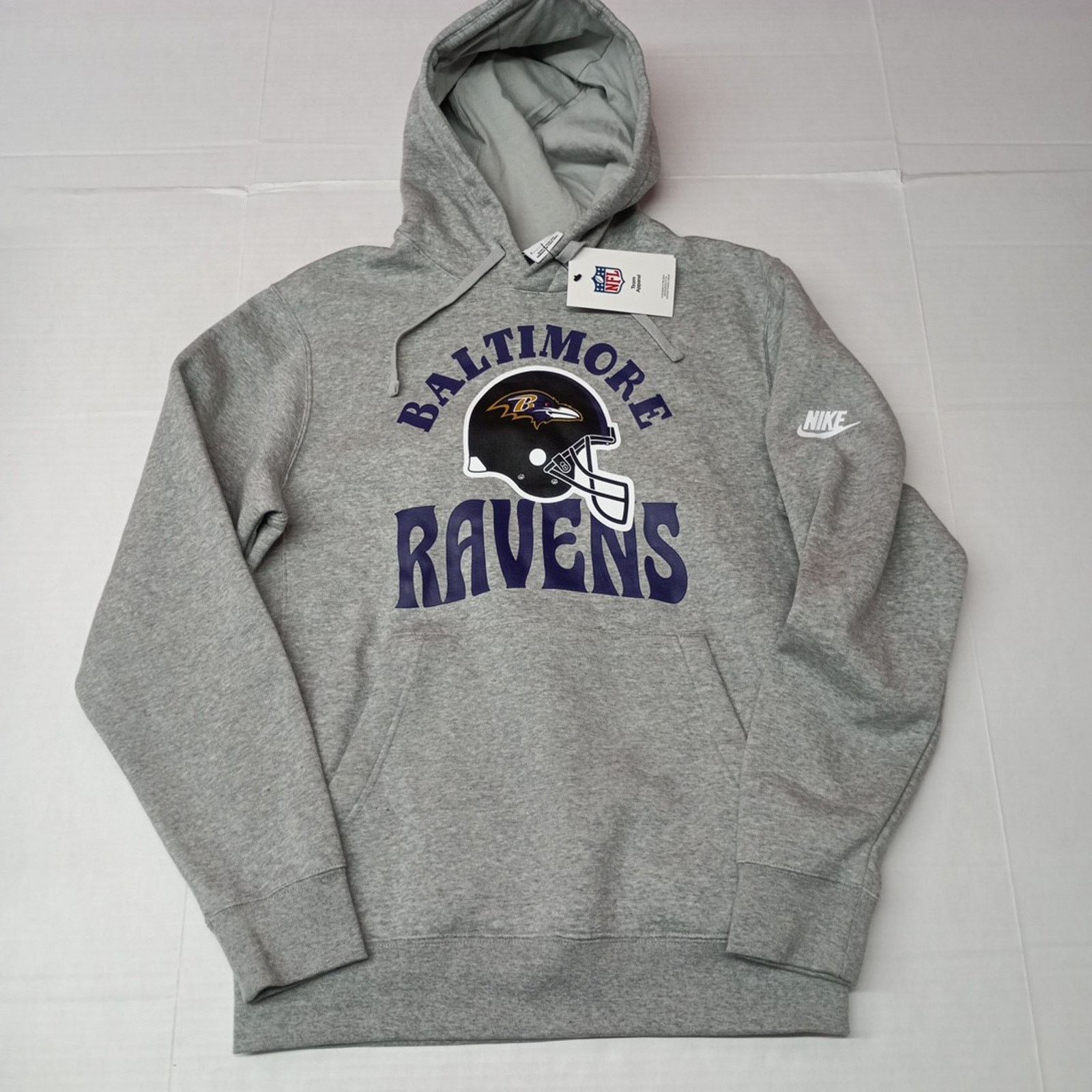 Nike Baltimore Ravens Team Apperal Nike Hoodie Men's Size S Gray Size US S / EU 44-46 / 1 - 1 Thumbnail