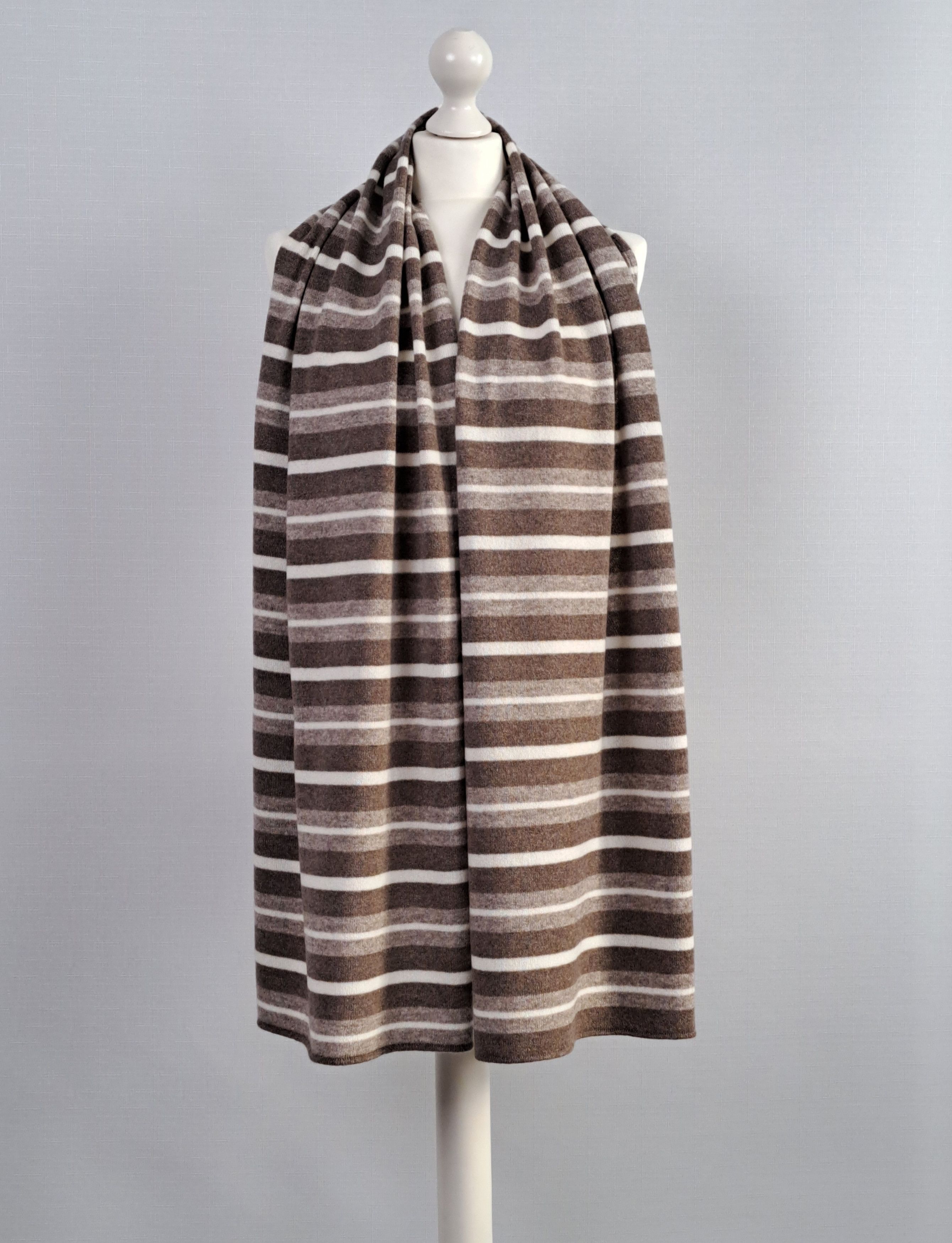 Fedeli Fedeli multicolor stripe pattern cashmere scarf. Size ONE SIZE - 8 Thumbnail