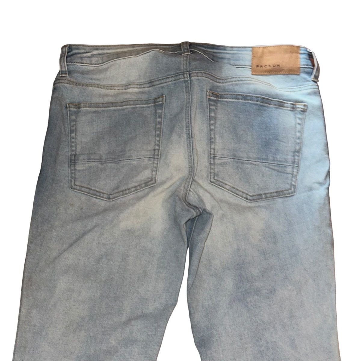 Pacsun PacSun light wash stacked skinny jeans Size US 31 - 7 Thumbnail