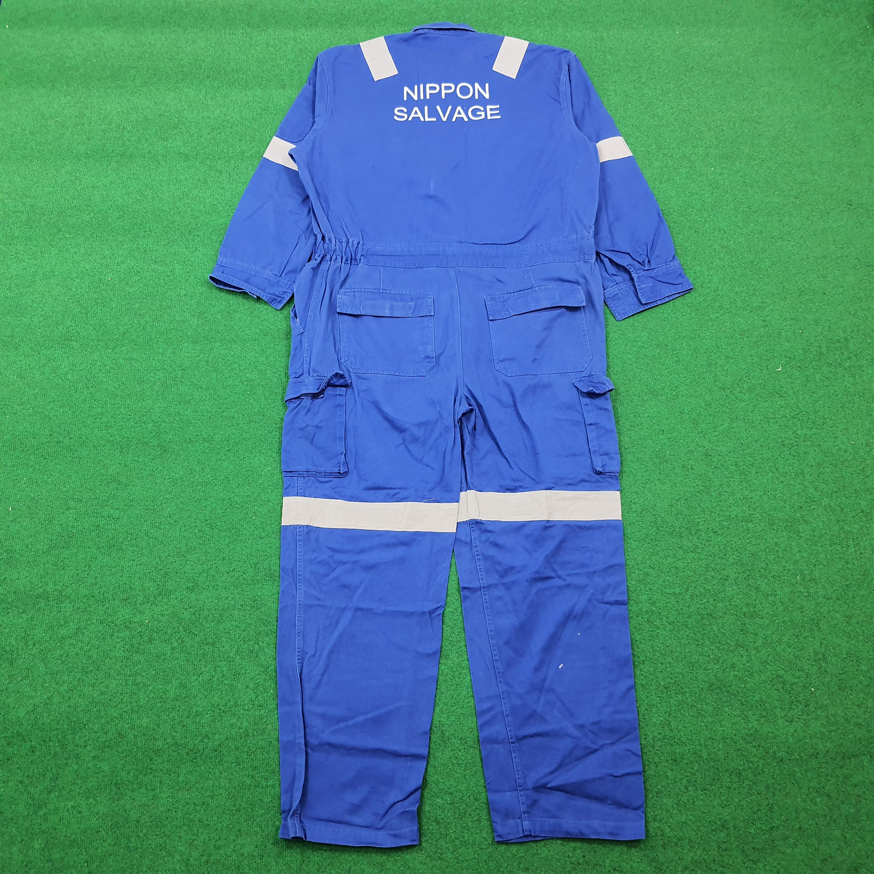 Japanese Brand × Vintage Vintage Nippon Salvage Japan Safety Worker Coverall Size US L / EU 52-54 / 3 - 2 Thumbnail