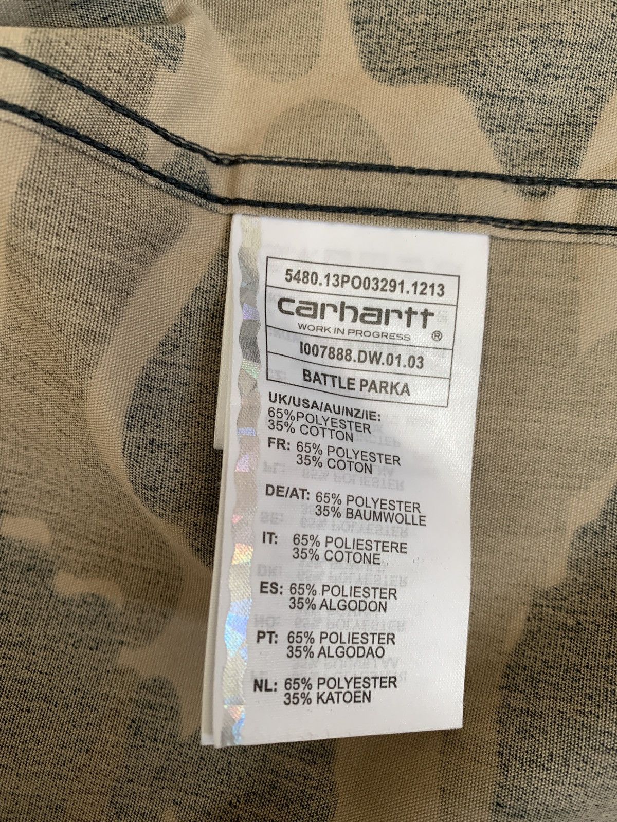 Carhartt Wip Carhartt WIP - Battle Parka Camo - Size Small Size US S / EU 44-46 / 1 - 7 Thumbnail