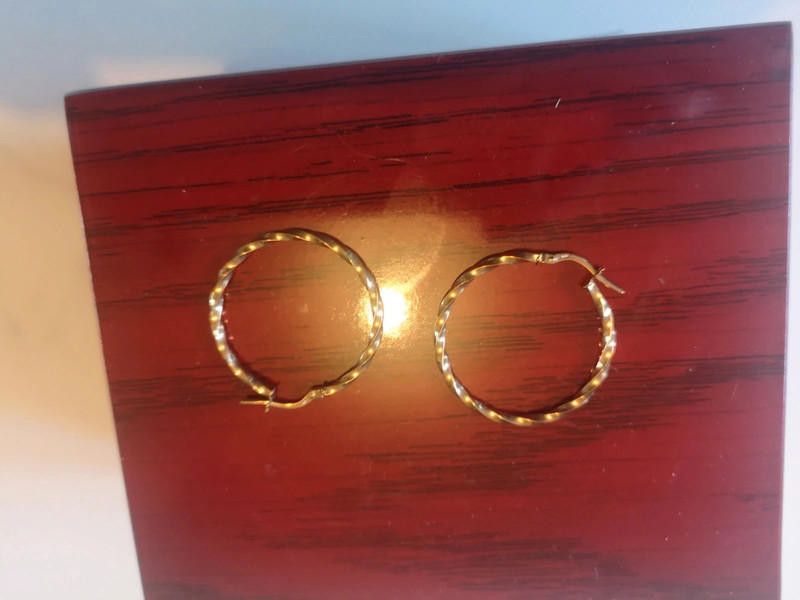 Designer 9ct gold yellow women's earring Size ONE SIZE - 4 Thumbnail