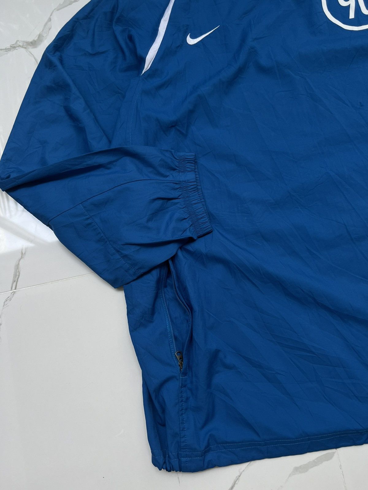 Nike × Vintage 90’s NIKE TOTALNINETY RETRO RARE NYLON V-NECK SWEATSHIRT Size US XL / EU 56 / 4 - 6 Thumbnail