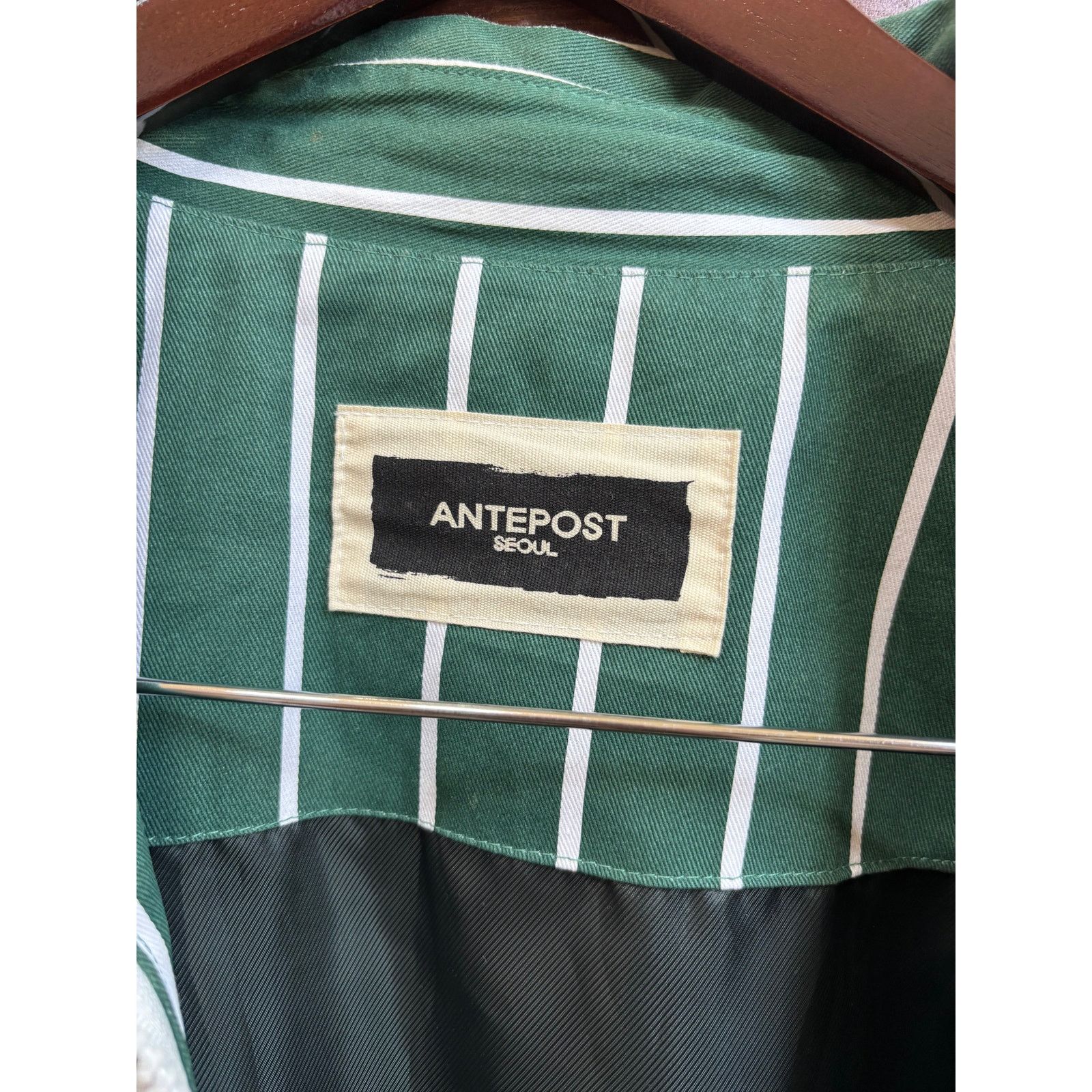 Other Antepost Seoul Green Pinstripe Zip Coat Size S/1 (oversized) Size US S / EU 44-46 / 1 - 3 Thumbnail