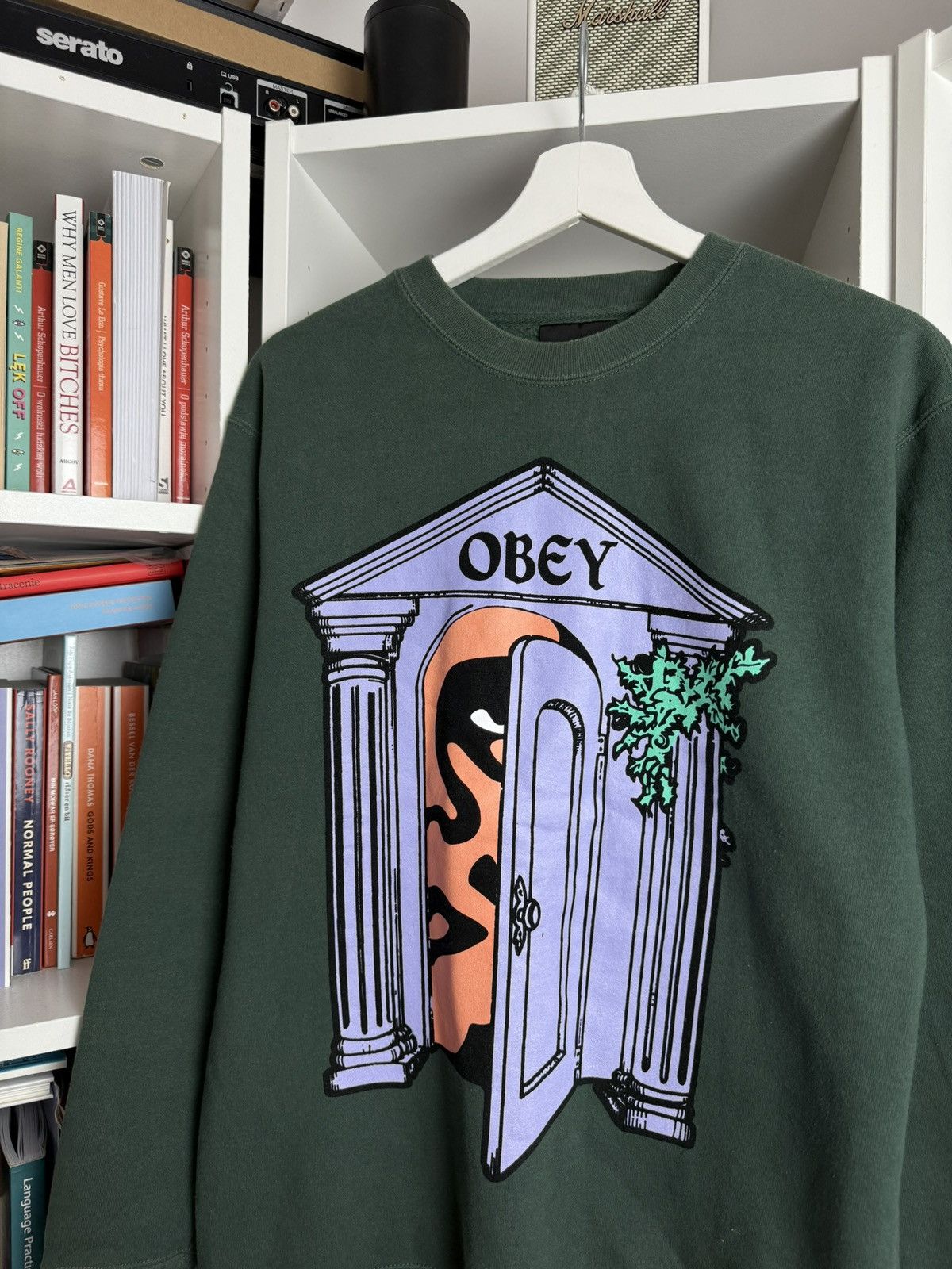Obey × Vintage Vintage Obey grave logo baggy sweatshirt S skate stussy Size US S / EU 44-46 / 1 - 3 Thumbnail