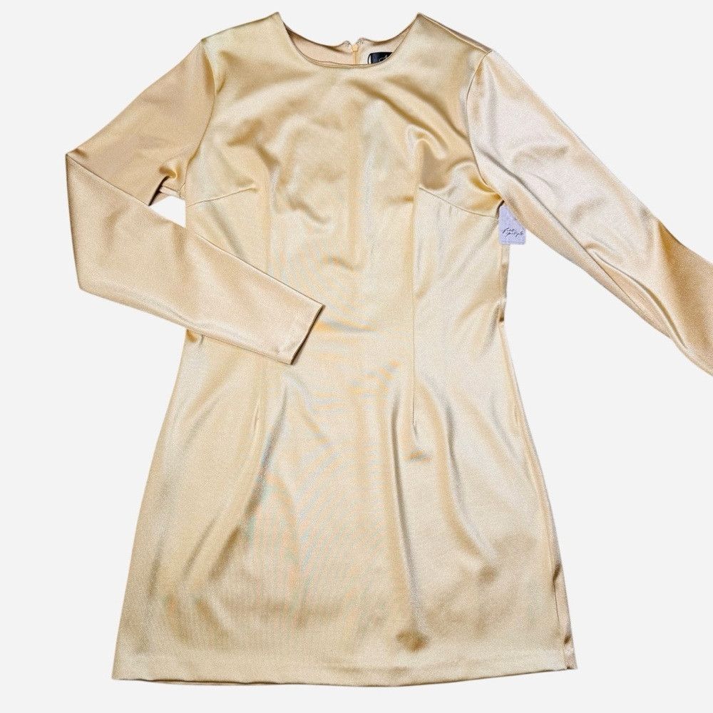 Other NWT New $171 Gin & Jules by Madeleine Fig Gold Cher Mini Dr Size XXL / US 16-18 / IT 52-54 - 2 Thumbnail
