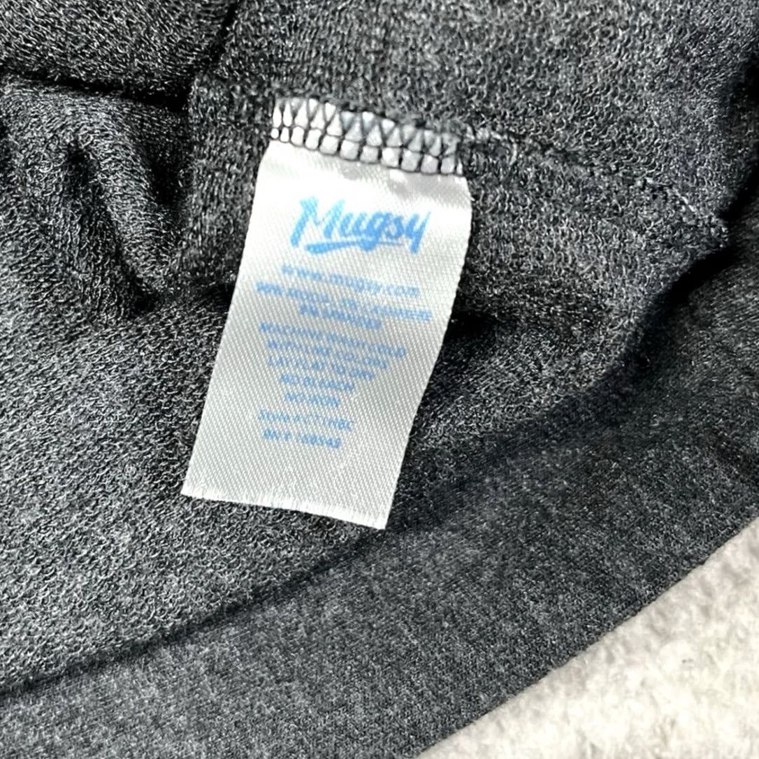 Vintage Mugsy Hoodie Mens XL Gray Pullover Lightweight Cashmere Blend Modal Spandex Fleece Pocket All Seasons Size US XL / EU 56 / 4 - 3 Thumbnail