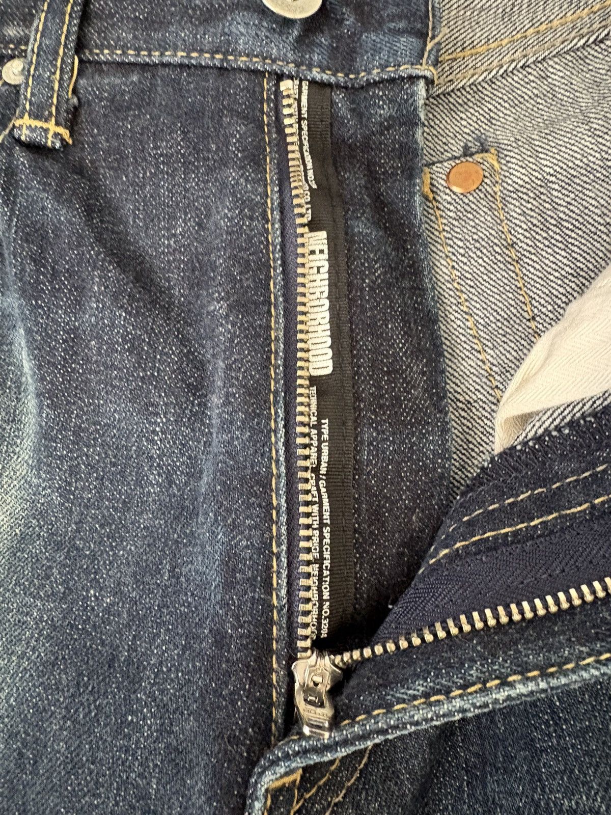 Neighborhood Neighborhood Deep Narrow Rigid Indigo 14oz Selvedge Denim Size US 30 / EU 46 - 9 Thumbnail