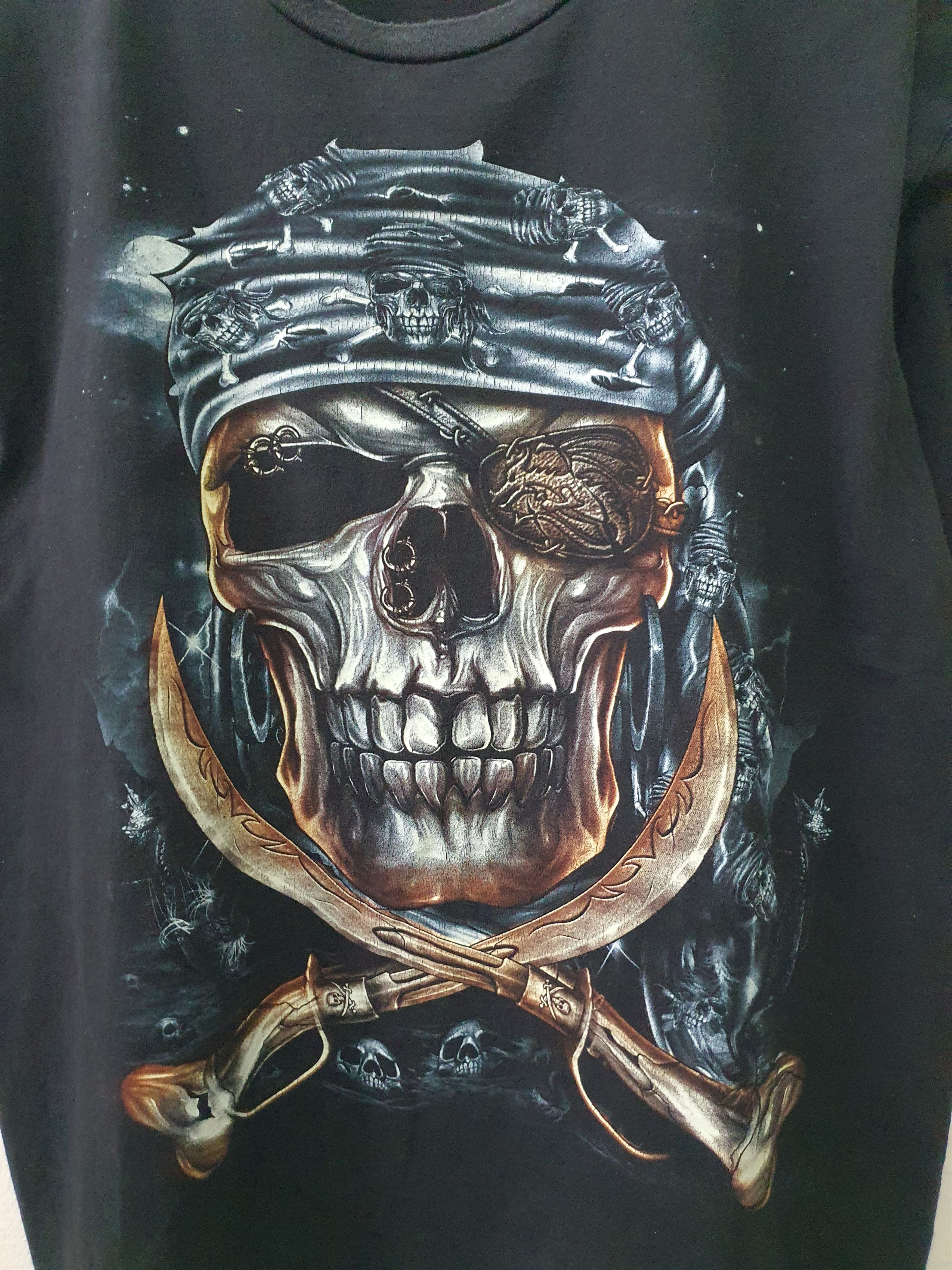 Public Enemy vintage "Caballo Pirate Skull" t-shirt Size US XL / EU 56 / 4 - 6 Thumbnail