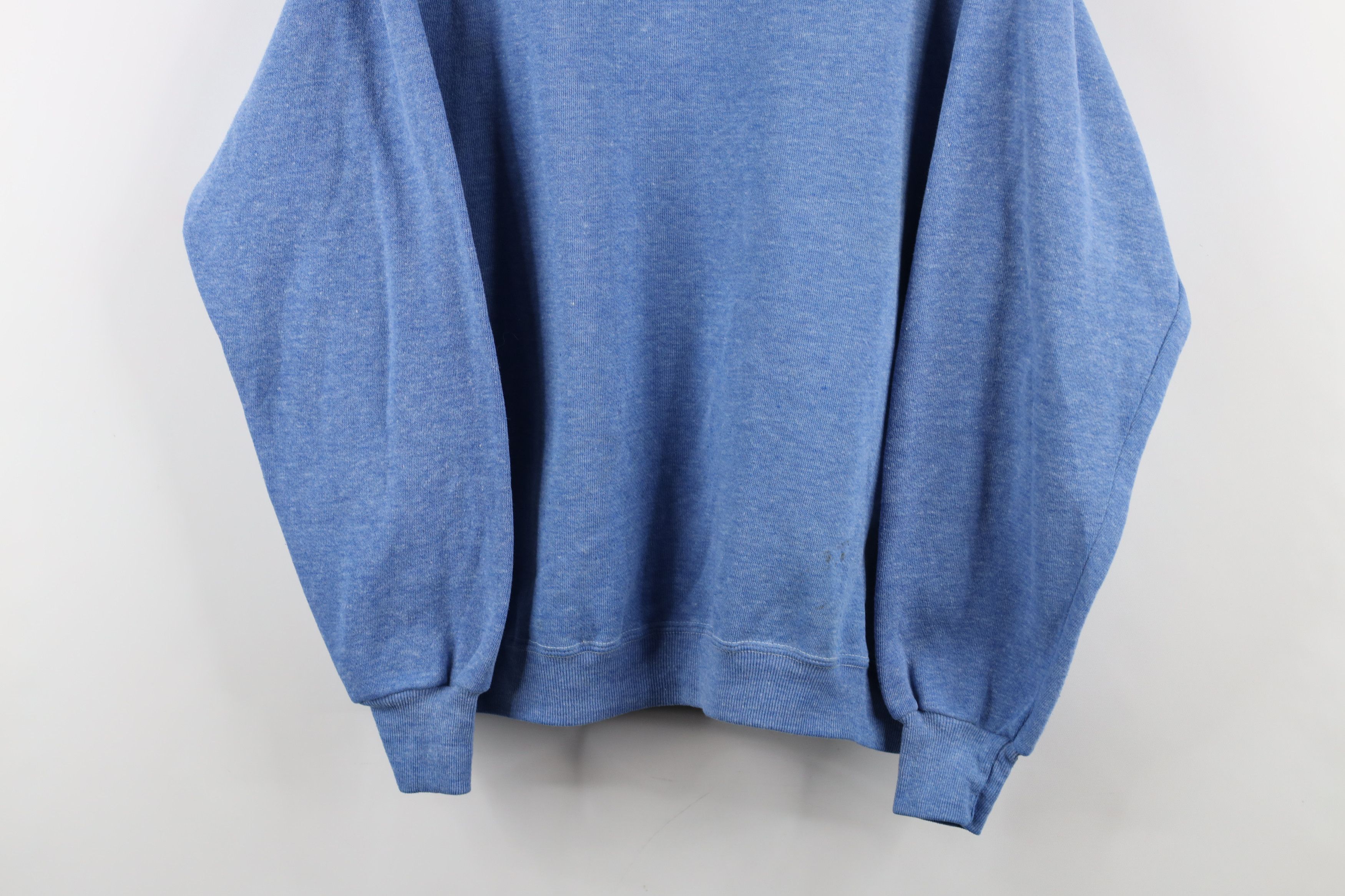 Vintage Vintage 70s Streetwear Boxy Fit Sweatshirt Heather Blue USA Size US M / EU 48-50 / 2 - 3 Thumbnail