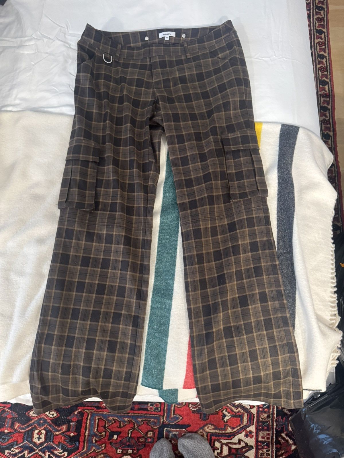 Miaou Plaid low rise trouser Size 30" / US 8 / IT 44 - 2 Thumbnail