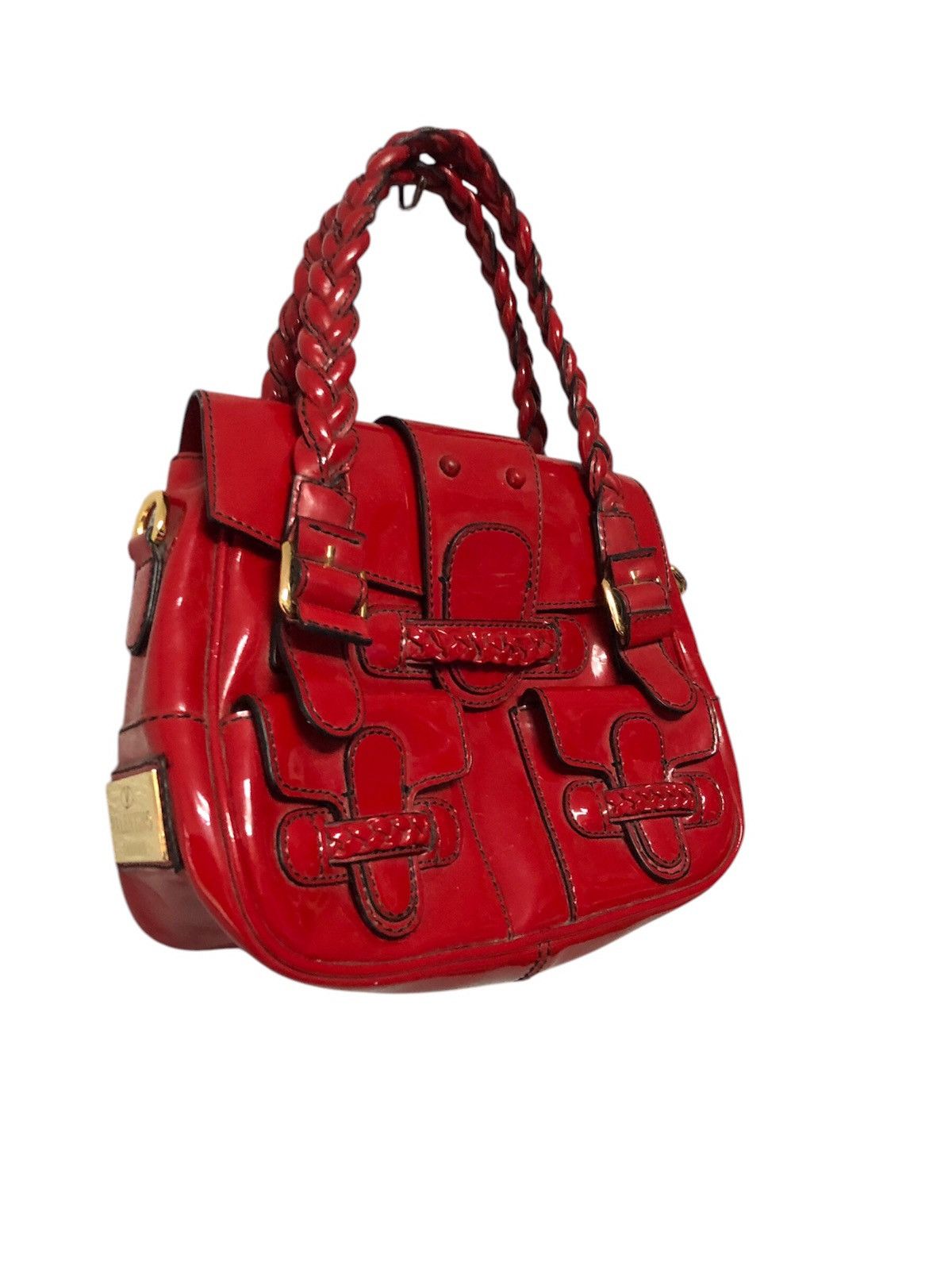 Valentino Valentino Garavani Burgandy Leather Handbag Size ONE SIZE - 12 Thumbnail