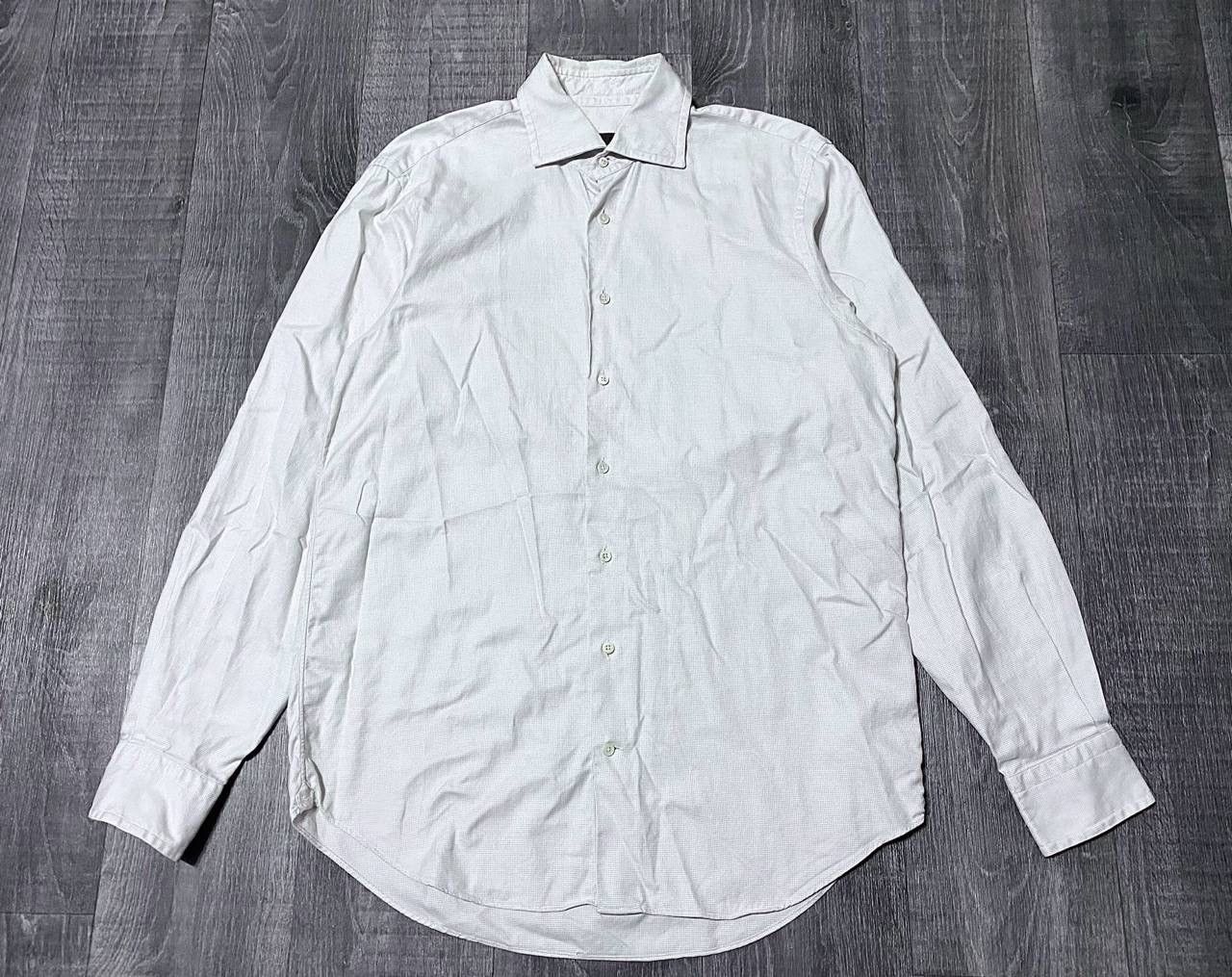 Loewe Loewe White Checkered Plaid Long Sleeve Casual Formal Shirt Size US M / EU 48-50 / 2 - 3 Thumbnail
