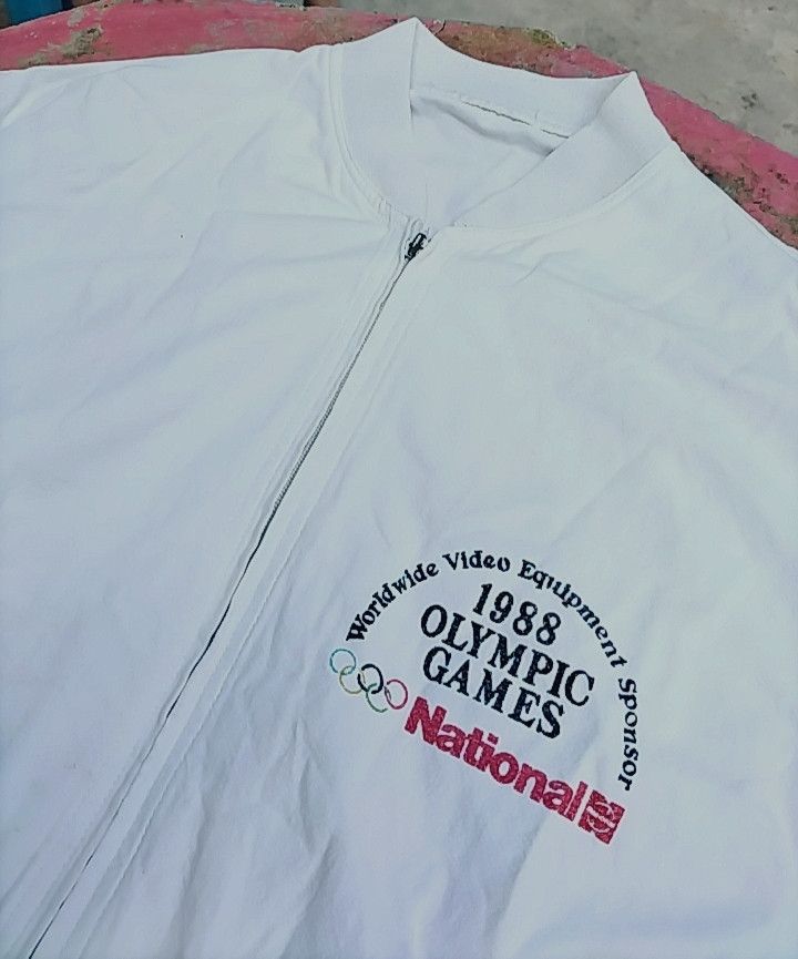 USA Olympics × Vintage Vintage 80s National Olympic Games 1988 Jacket Cotton Size US L / EU 52-54 / 3 - 4 Thumbnail